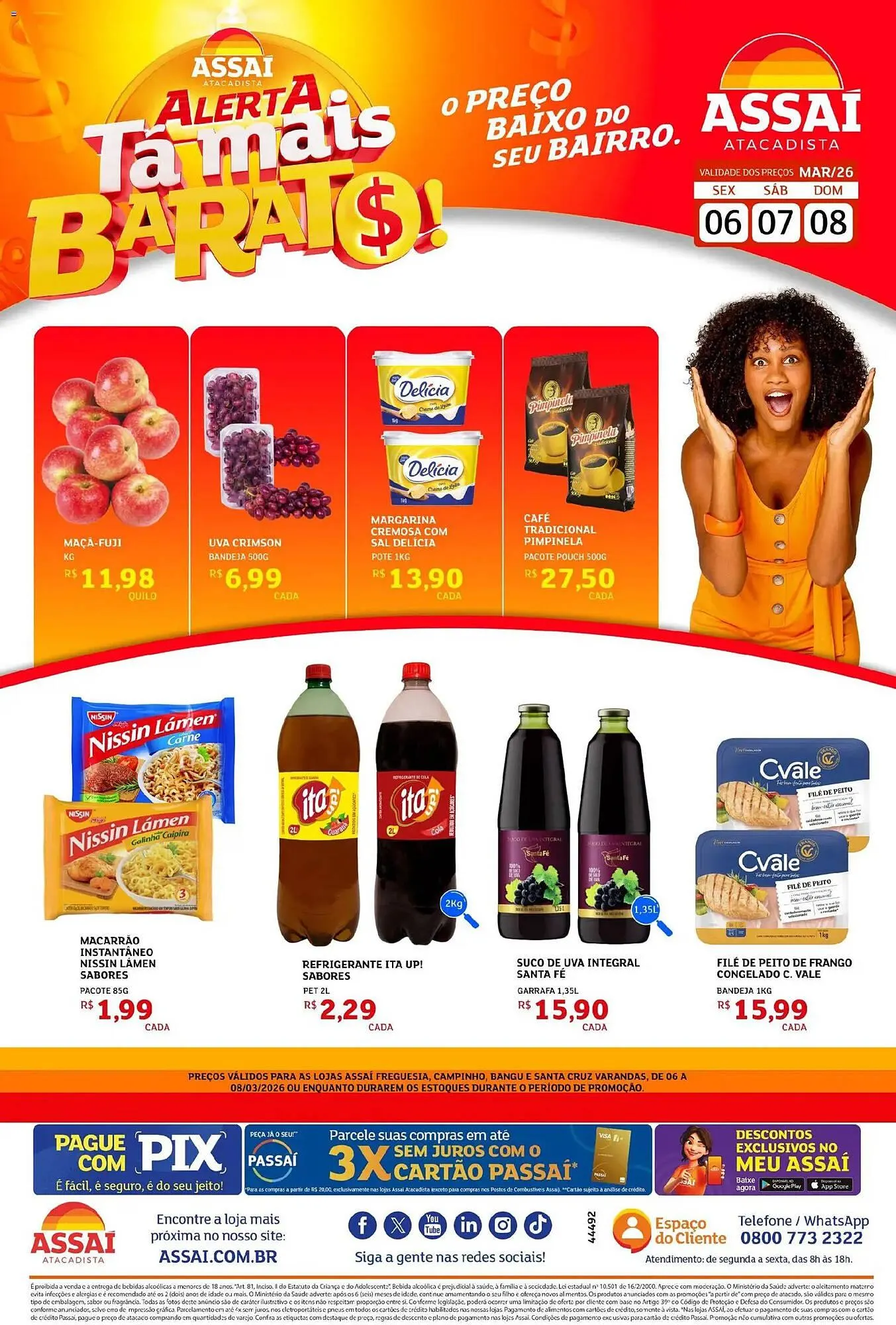 Encarte de Encarte Assaí Atacadista 6 de março até 8 de março 2026 - Pagina 1