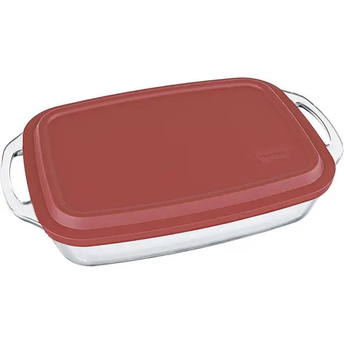 Assadeira Retangular Seletta Marinex 3,5L com Tampa