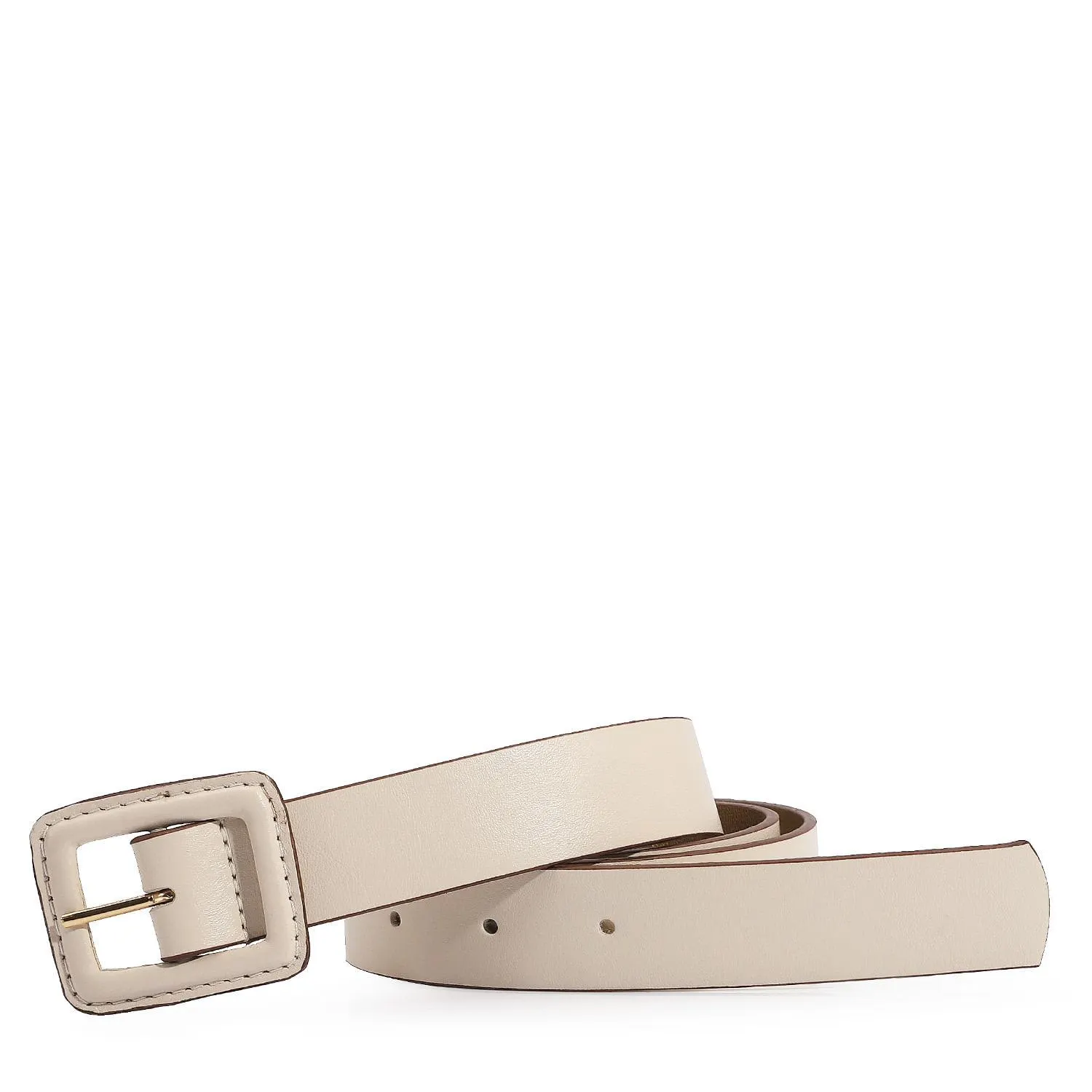 Cinto Couro Off White