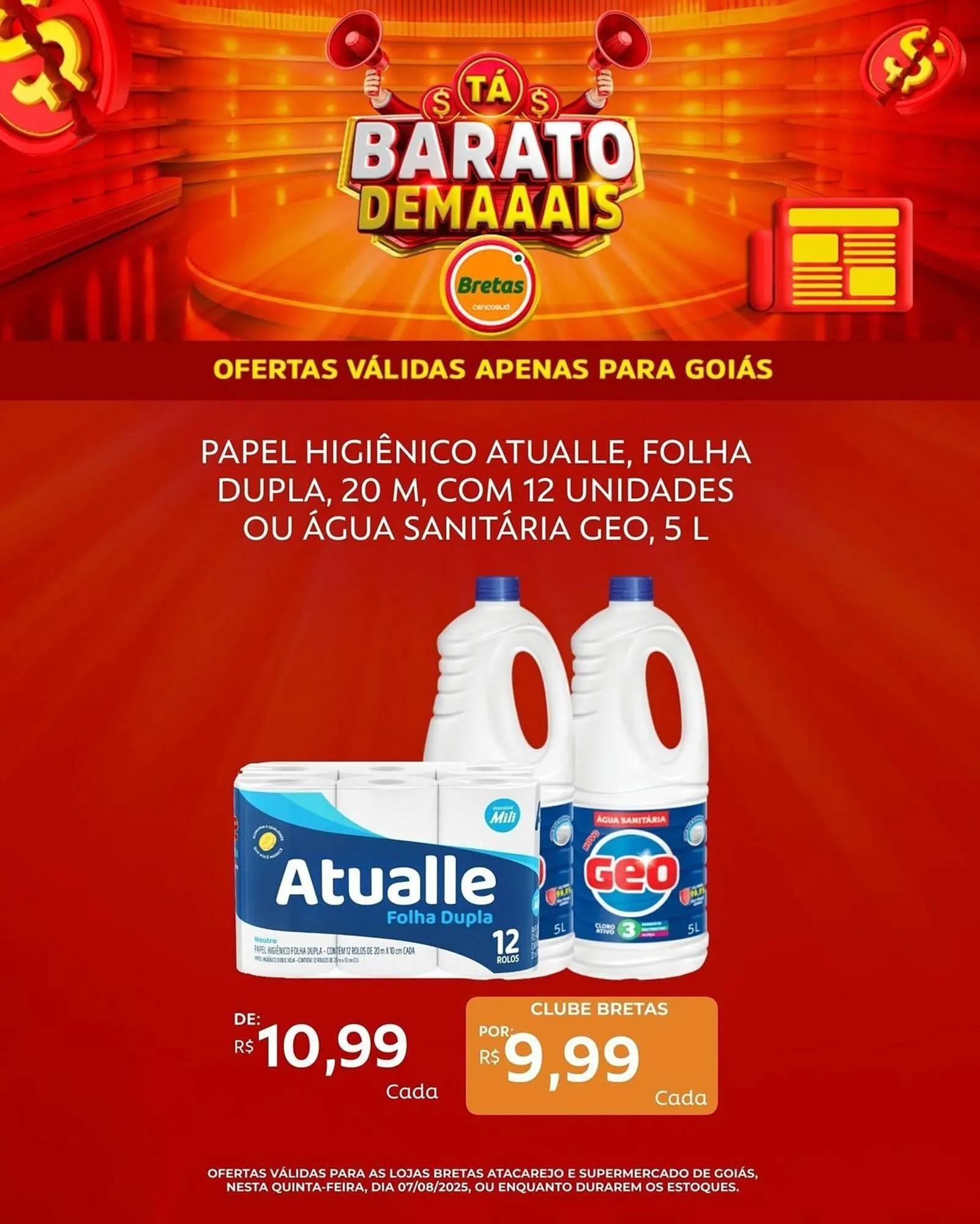 Encarte de Catálogo Supermercados Bretas 7 de agosto até 18 de agosto 2025 - Pagina 7