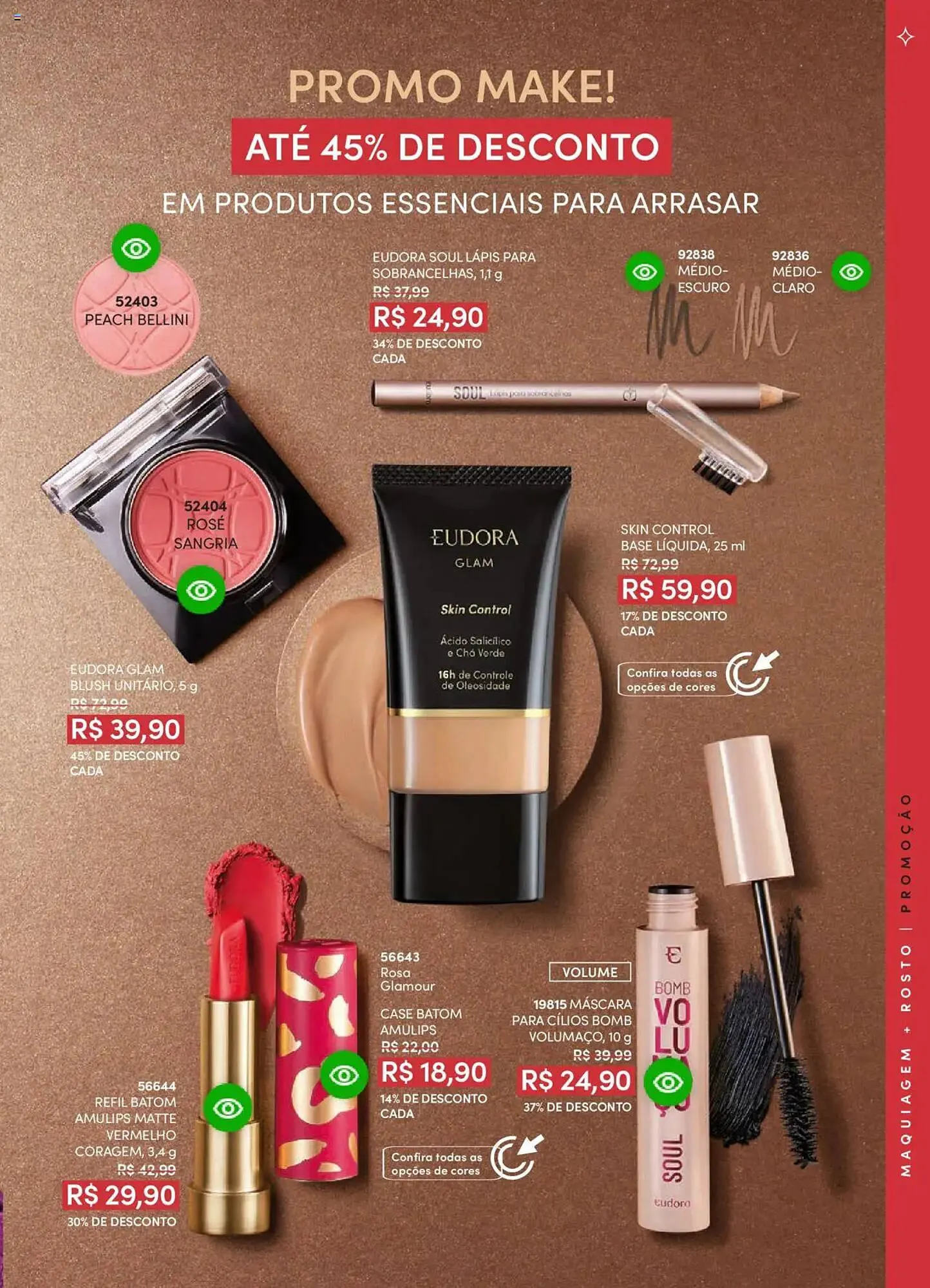 Encarte de Catálogo Eudora 25 de junho até 17 de julho 2025 - Pagina 43