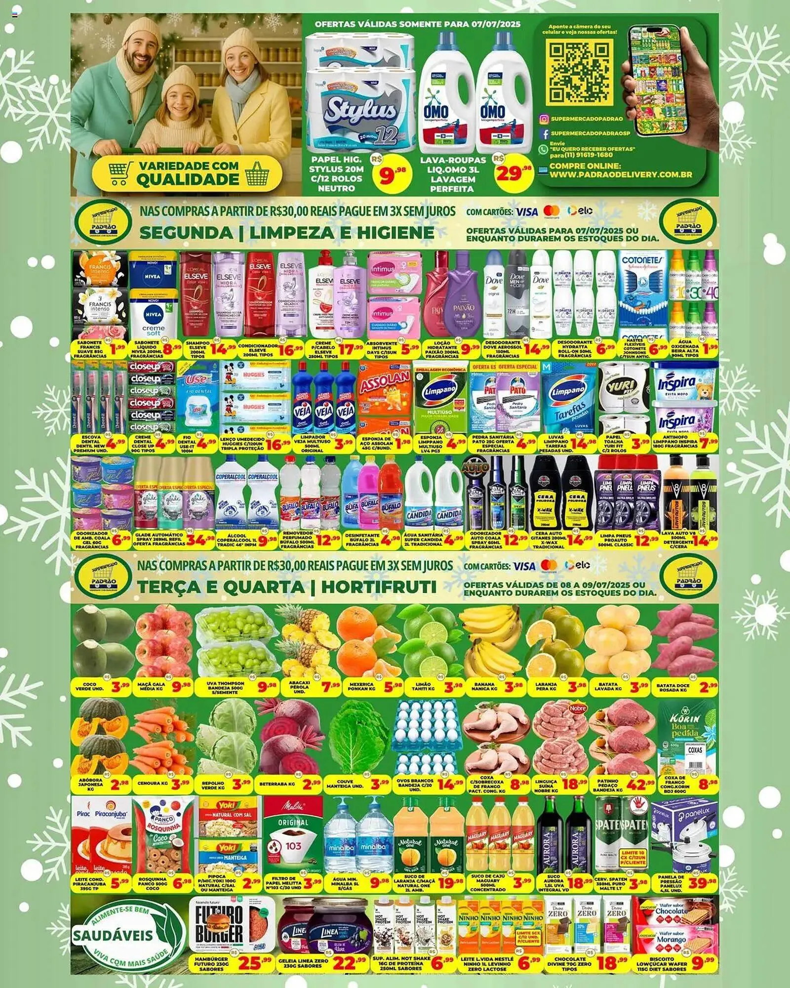 Encarte de Catálogo Supermercado Padrão 7 de julho até 10 de julho 2025 - Pagina 1