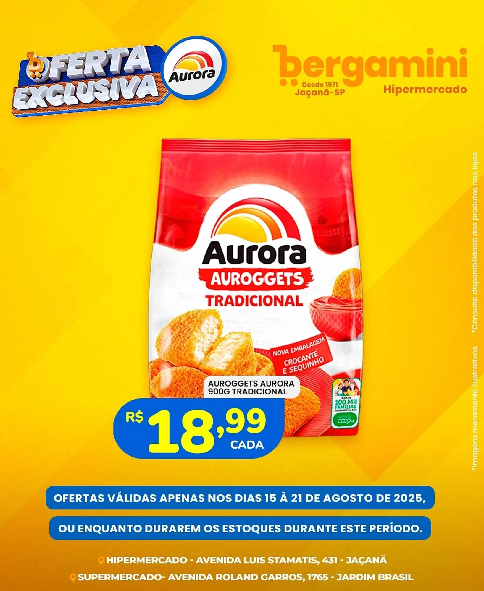 Encarte de Catálogo Supermercado Bergamini 15 de agosto até 21 de agosto 2025 - Pagina 1