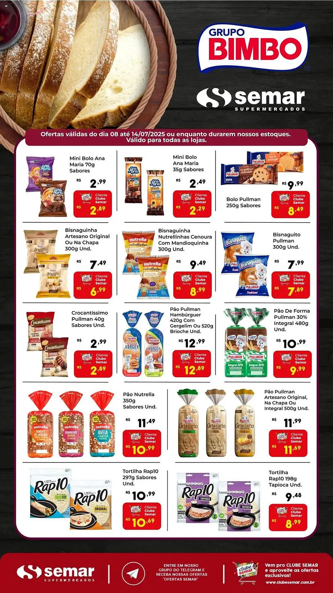 Encarte de Catálogo Semar Supermercado 8 de julho até 14 de julho 2025 - Pagina 1