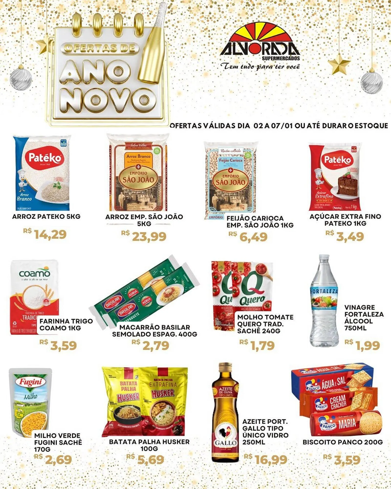 Encarte de Catálogo Alvorada Supermercados 2 de janeiro até 7 de janeiro 2026 - Pagina 1