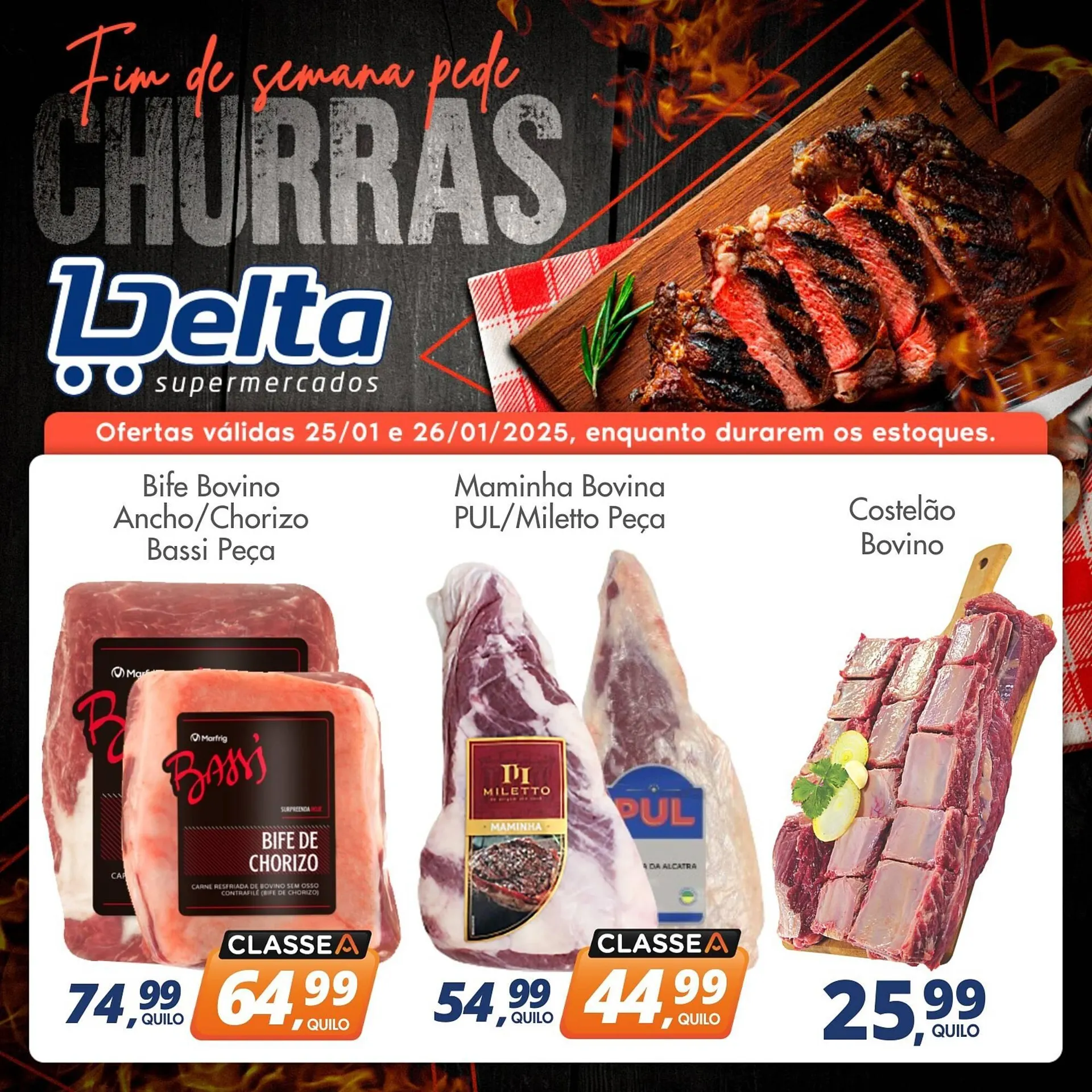 Encarte de Catálogo Delta Supermercados 25 de janeiro até 26 de janeiro 2025 - Pagina 1