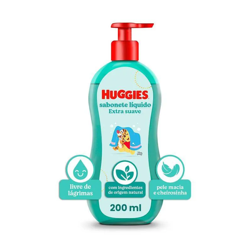 Sabonete Liquido Huggies Extra Suave - 200ml