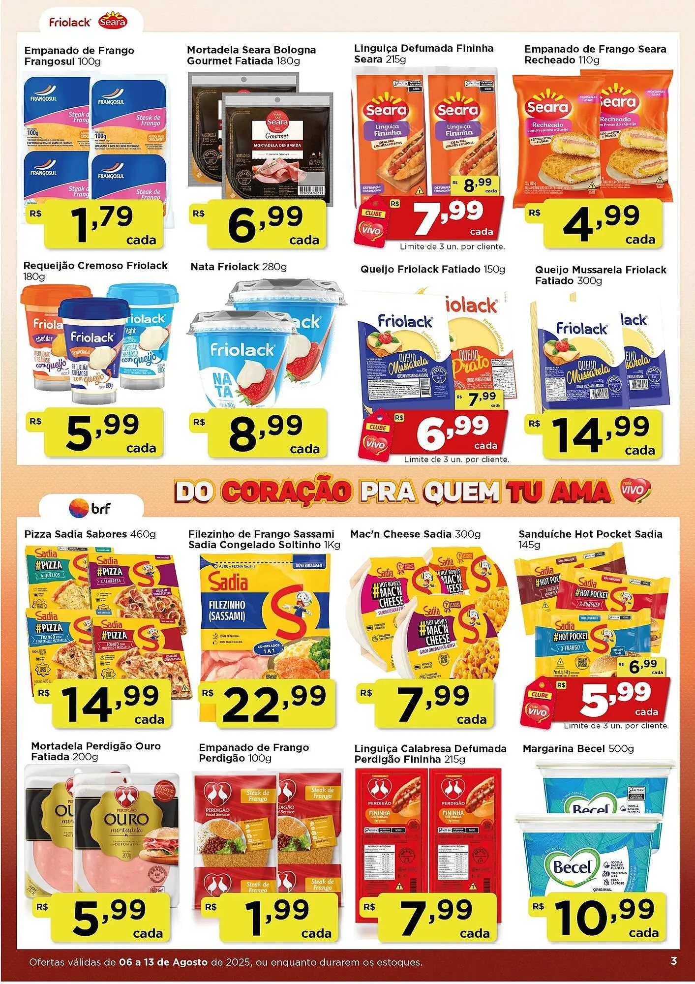 Encarte de Catálogo Rede Vivo 6 de agosto até 13 de agosto 2025 - Pagina 3