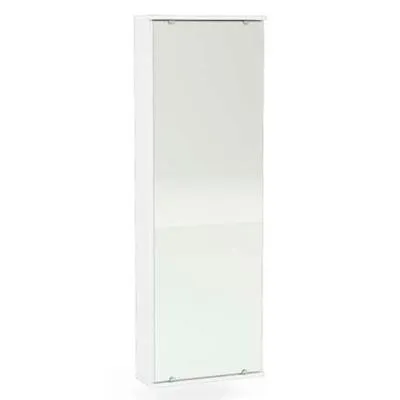 Sapateira De Parede Politorno 1 Porta Itajaí Com Espelho Branco 221082