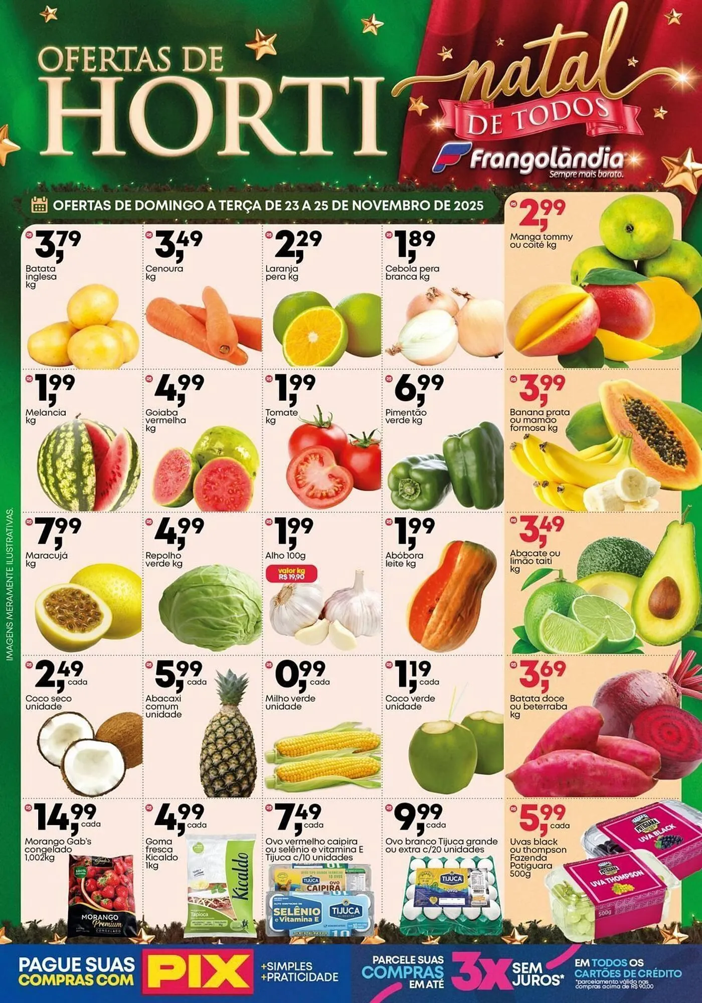 Encarte de Encarte Frangolândia 23 de novembro até 25 de novembro 2025 - Pagina 1