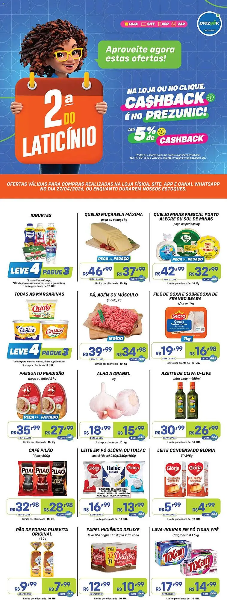 Encarte de Encarte Prezunic 27 de abril até 27 de abril 2026 - Pagina 1