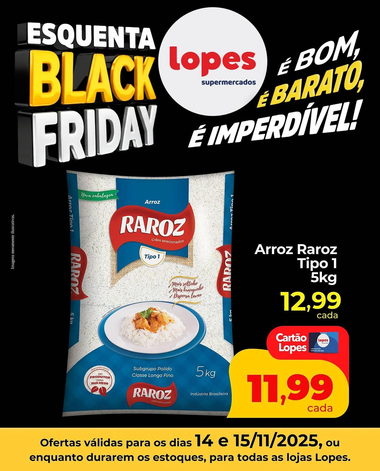 Encarte de Folheto Lopes Supermercados 14 de novembro até 15 de novembro 2025 - Pagina 1