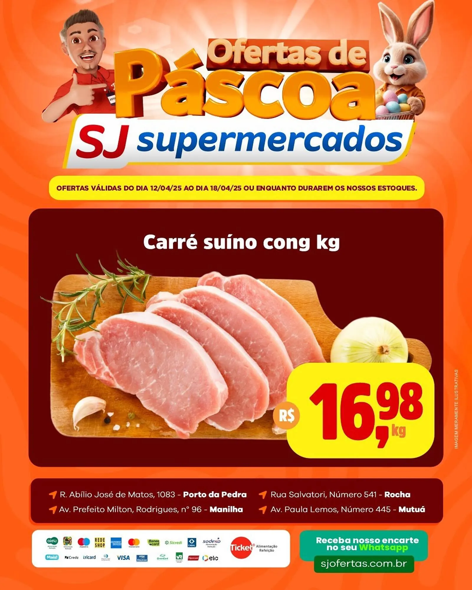 Encarte de Catálogo Sj Supermercados 12 de abril até 18 de abril 2025 - Pagina 3