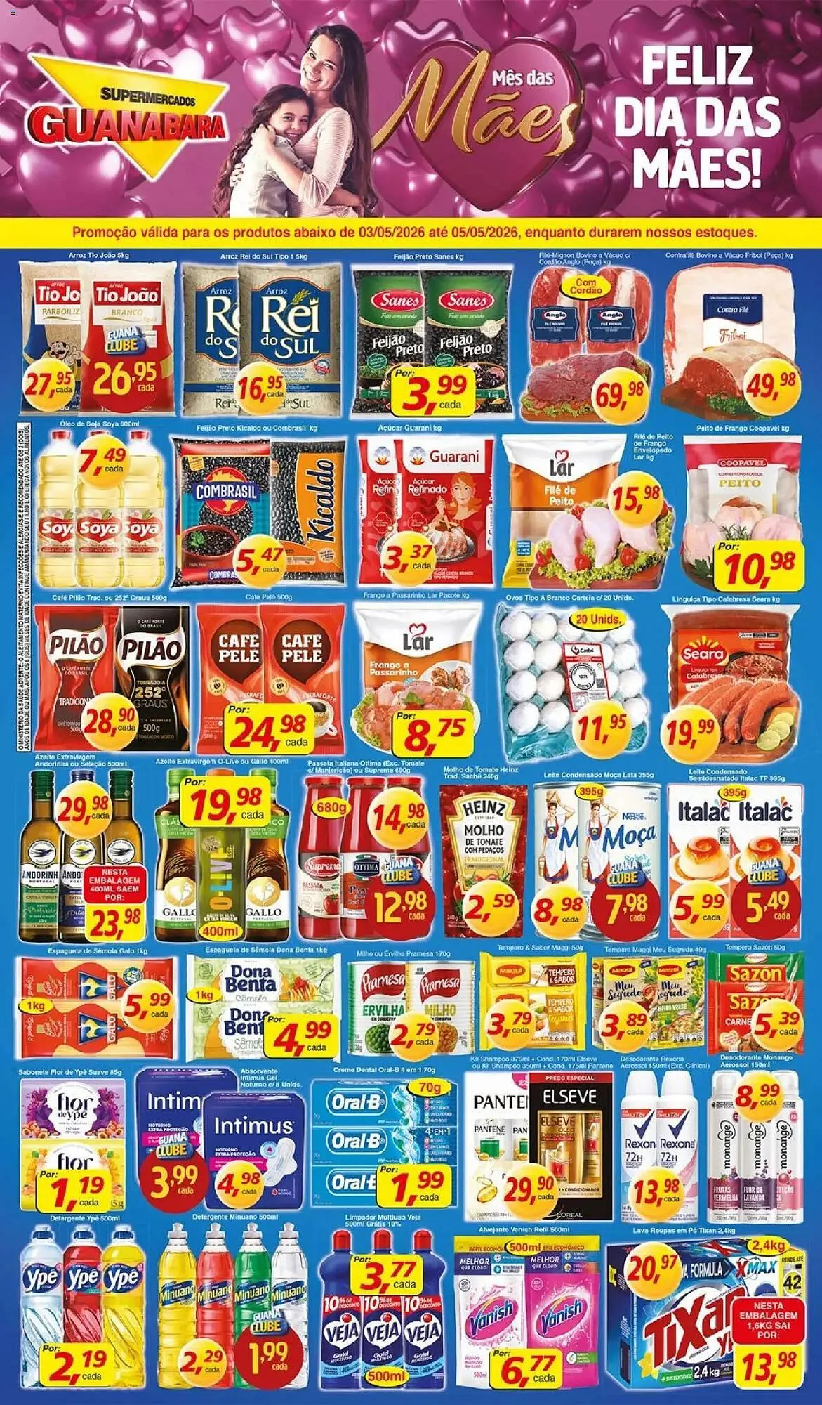 Encarte de Encarte Supermercados Guanabara 3 de maio até 5 de maio 2026 - Pagina 1