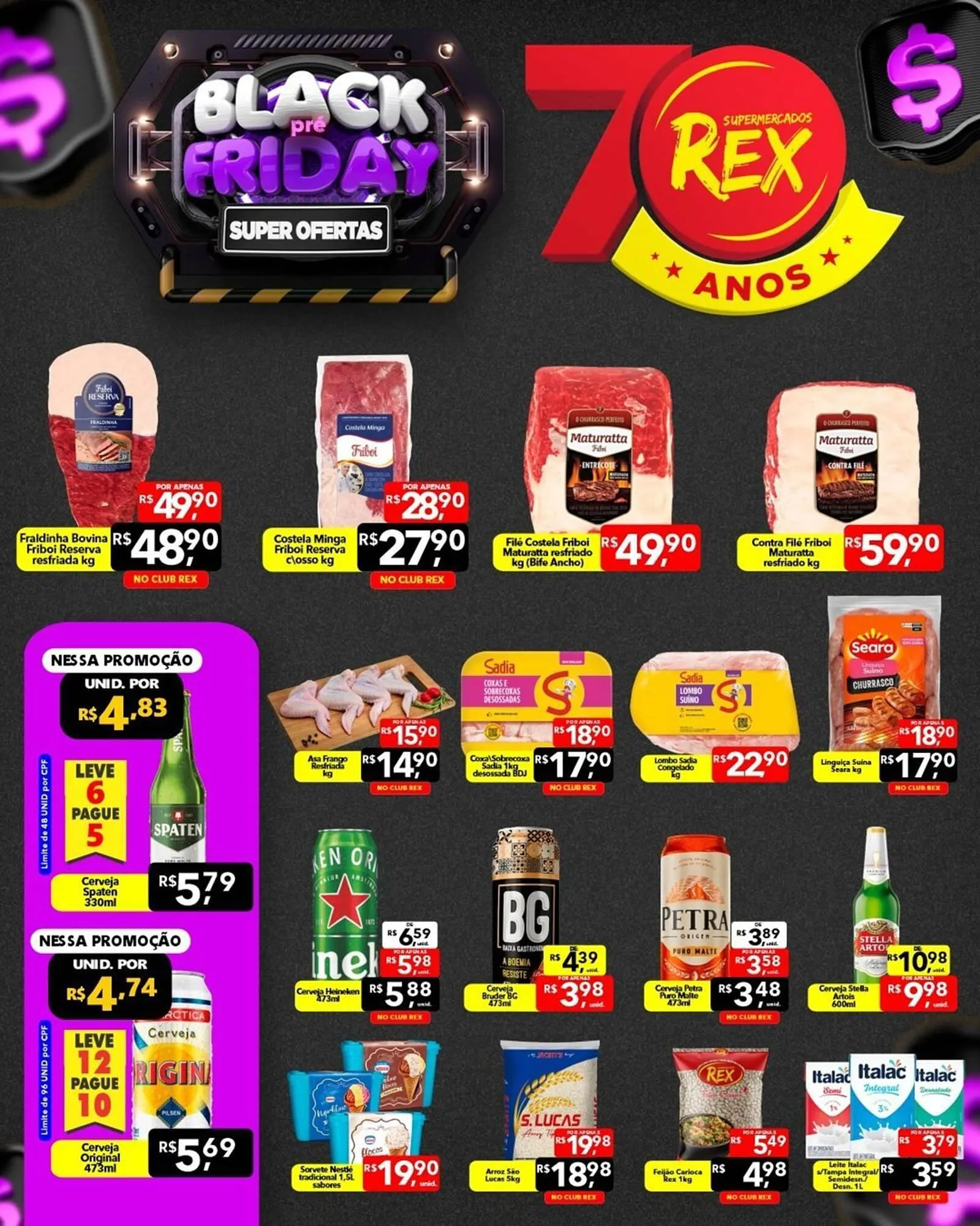 Encarte de Catálogo Supermercados Rex 21 de novembro até 23 de novembro 2025 - Pagina 1