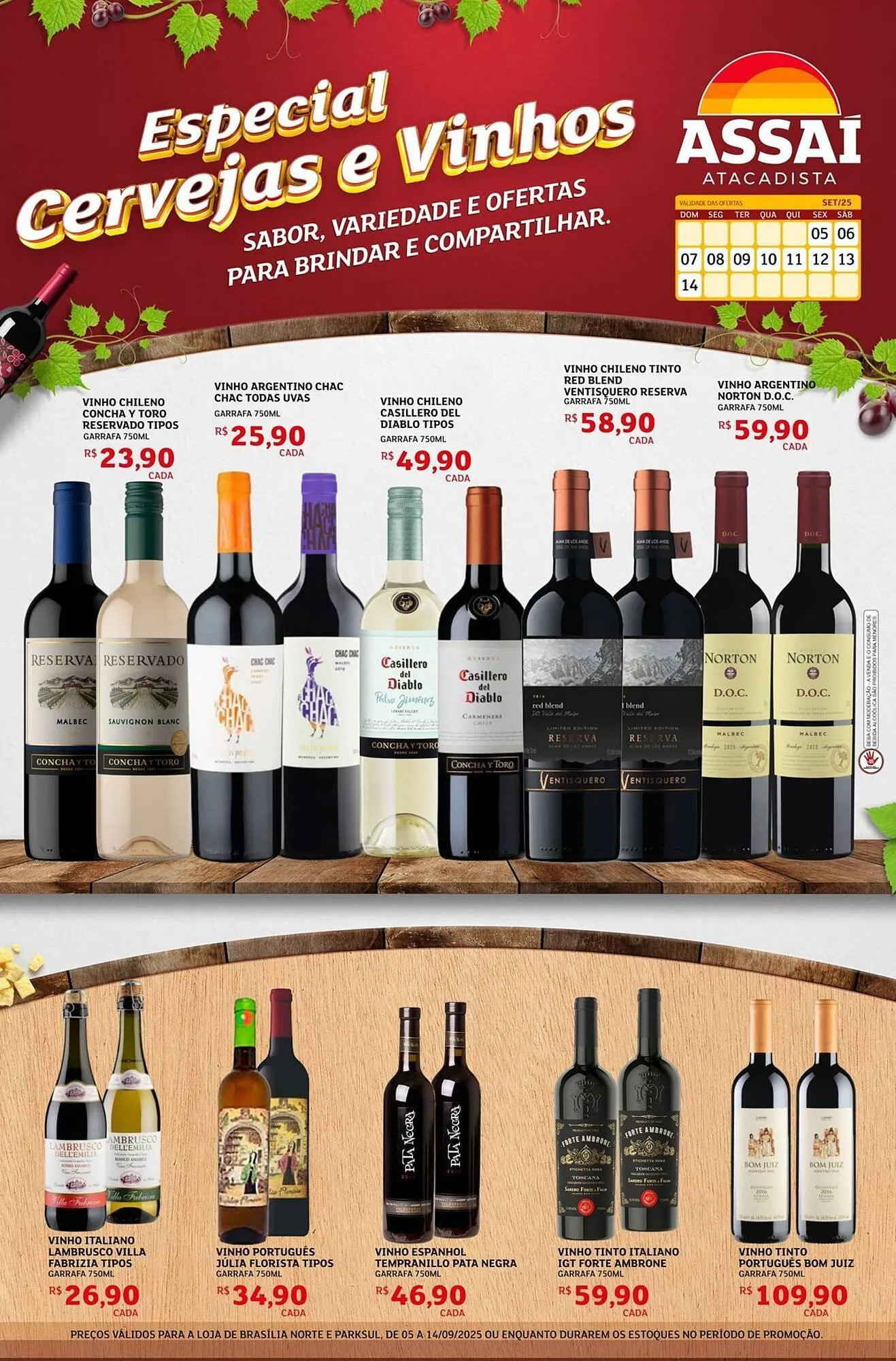 Encarte de Encarte Assaí Atacadista 5 de setembro até 14 de setembro 2025 - Pagina 1