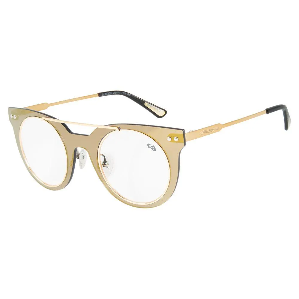 Armação Para Óculos de Grau Unissex Dudu Bertholini Dourado - LV.MT.0291.2121 G