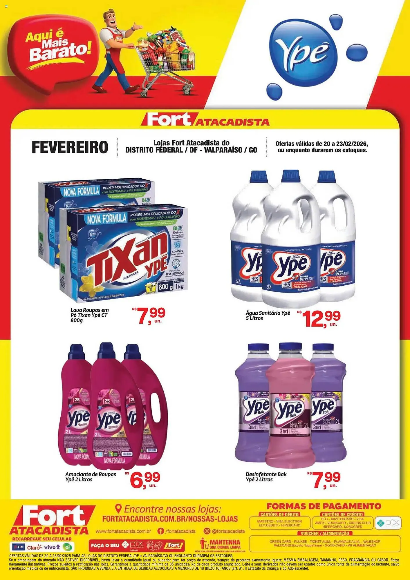 Encarte de Tabloide Fort Atacadista 20 de fevereiro até 23 de fevereiro 2026 - Pagina 1