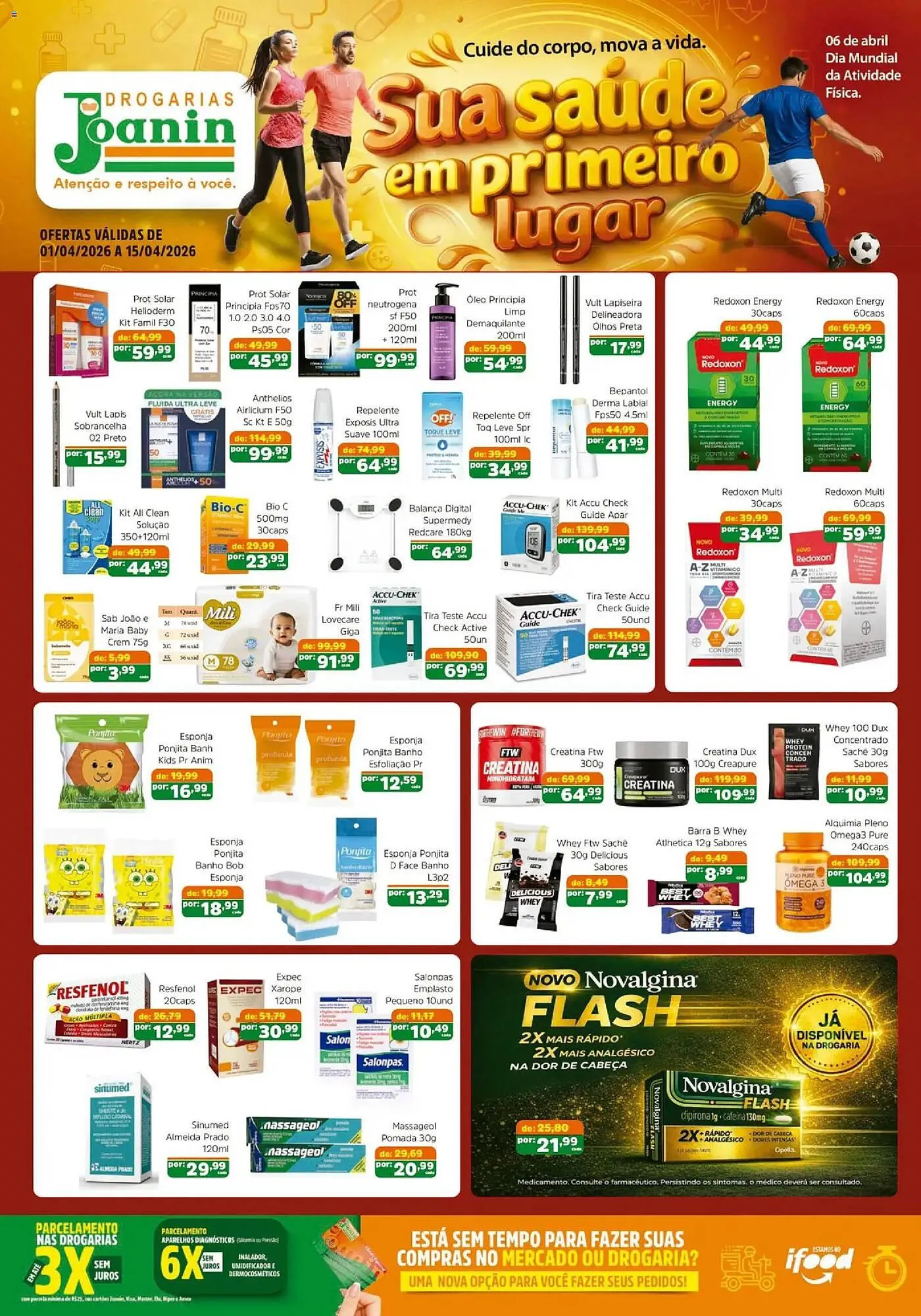 Encarte de Catálogo Supermercados Joanin 1 de abril até 16 de abril 2026 - Pagina 1