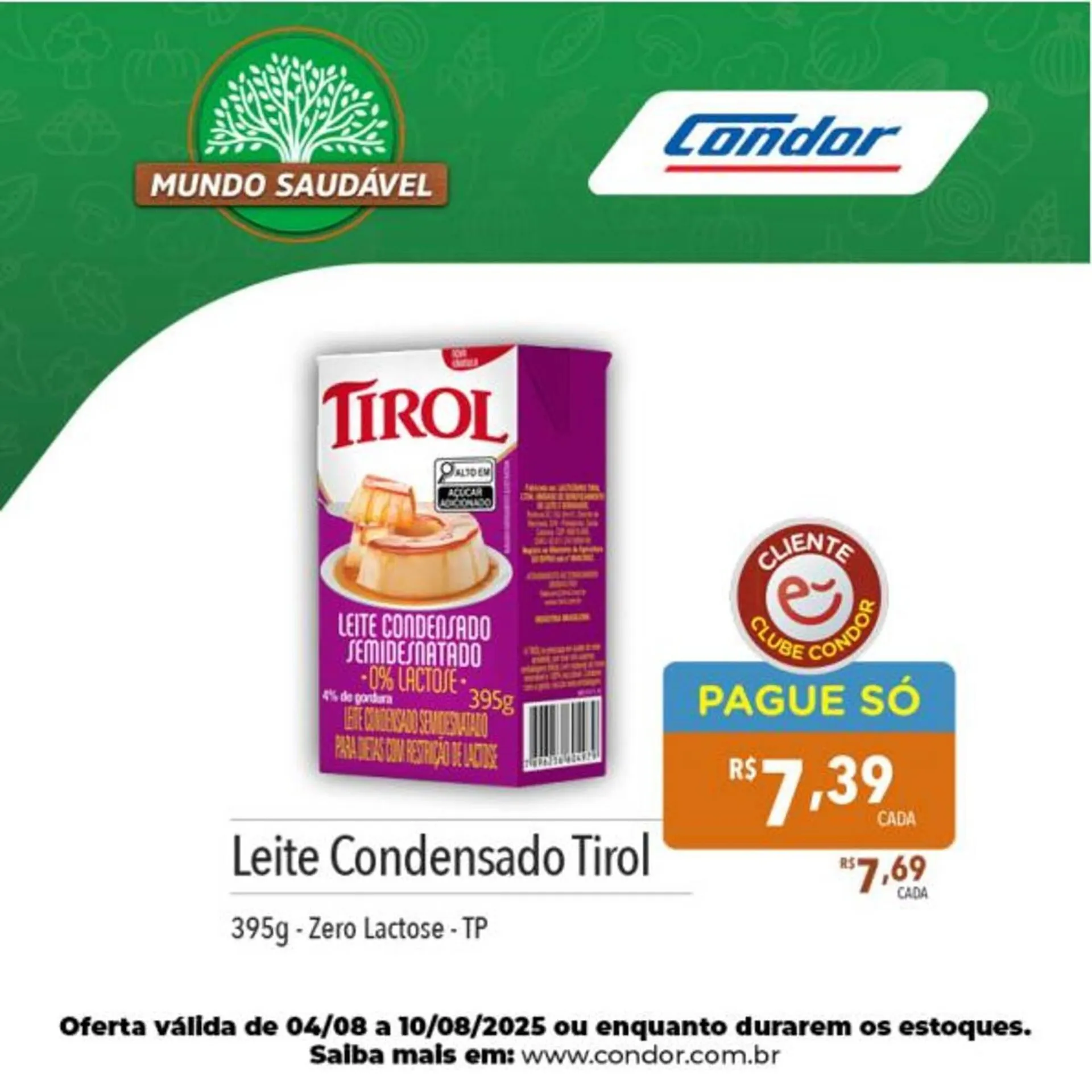 Encarte de Catálogo Supermercados Condor 5 de agosto até 10 de agosto 2025 - Pagina 1