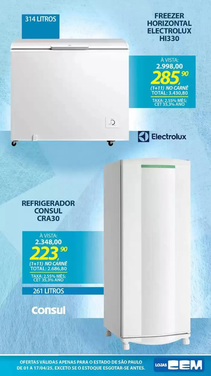 Encarte de Encarte Lojas Cem 3 de abril até 17 de abril 2025 - Pagina 32