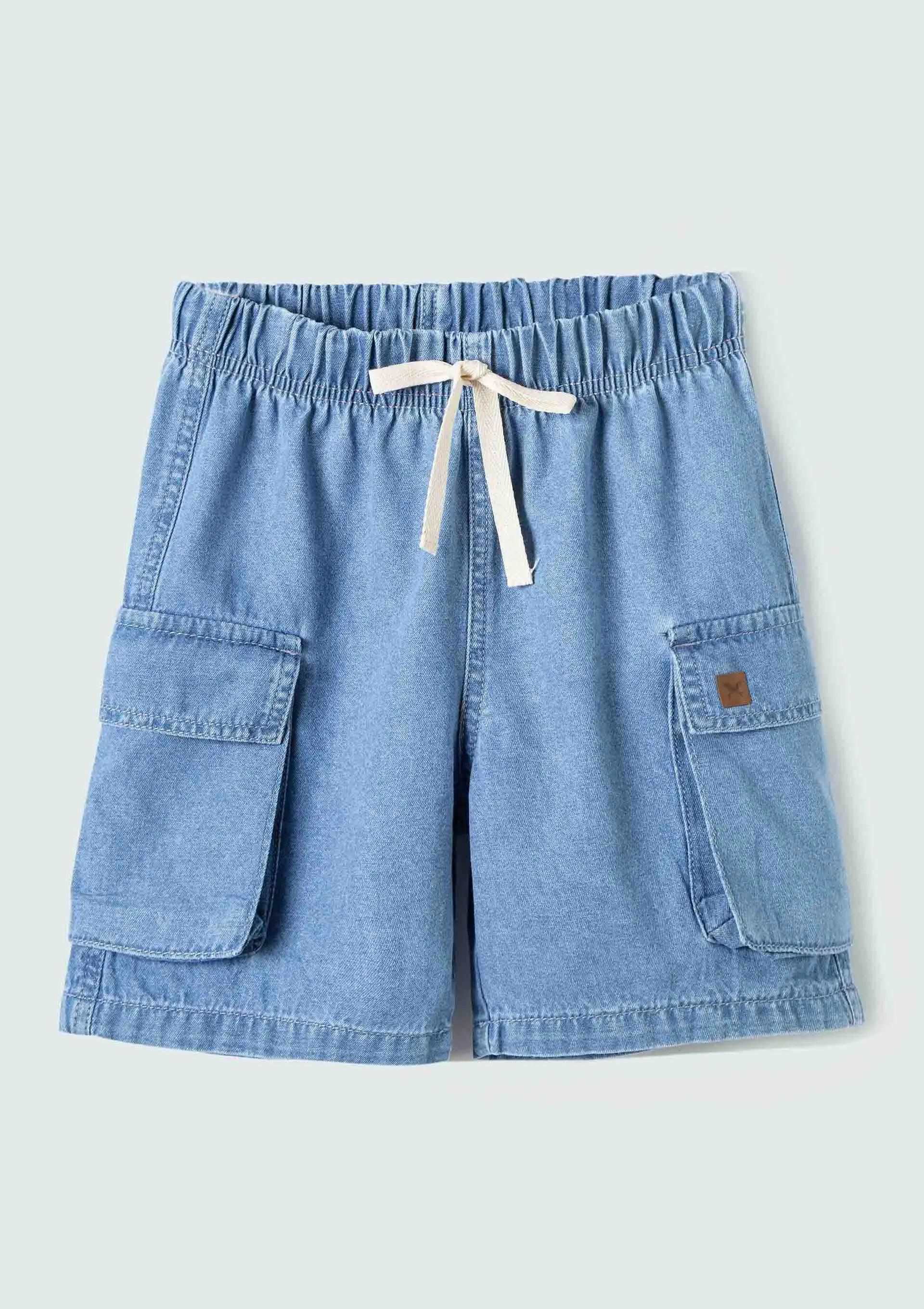Shorts Jeans Infantil Menino Toddler Regular - Azul