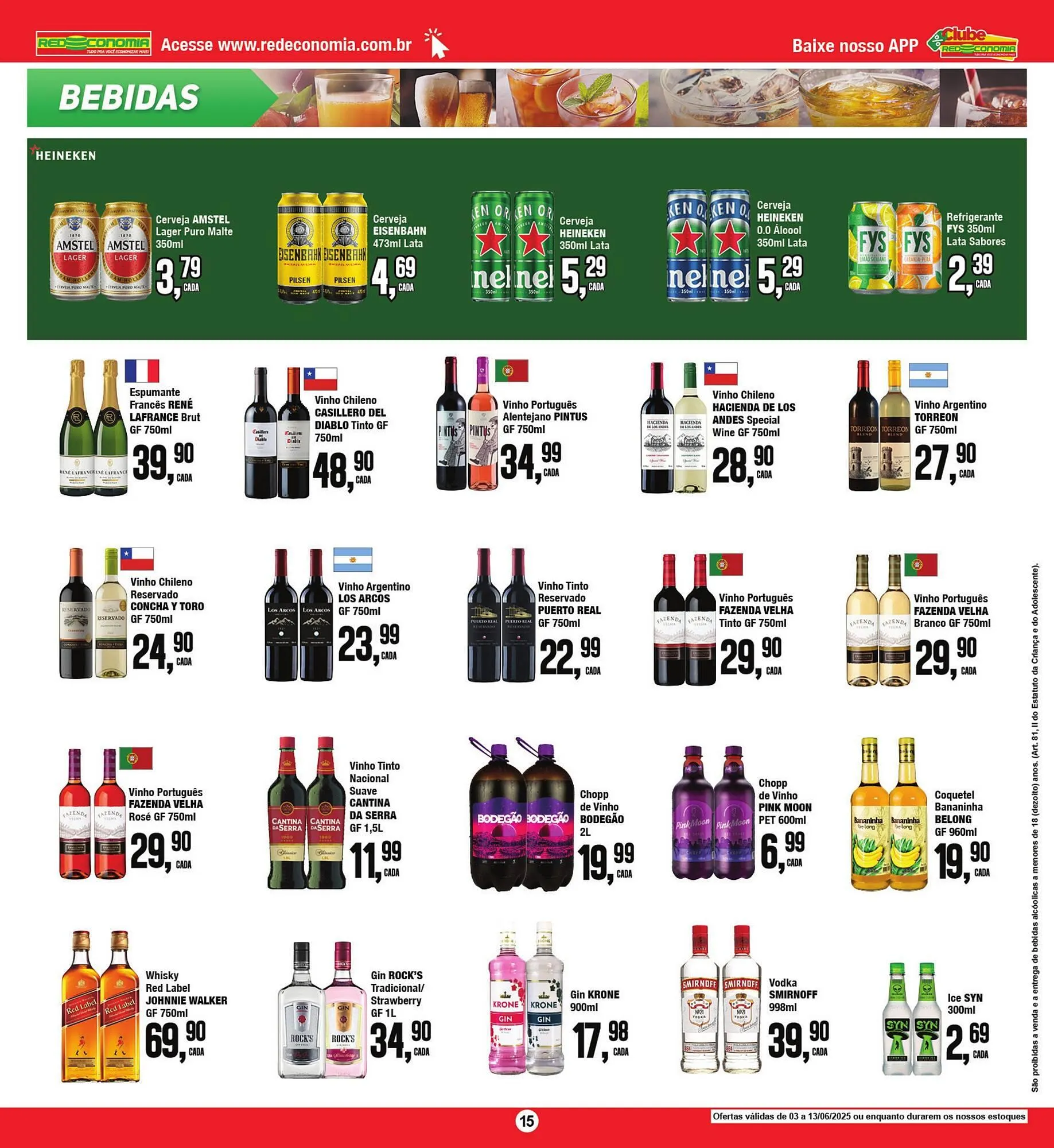 Encarte de Catálogo Rede Economia 4 de junho até 14 de junho 2025 - Pagina 15