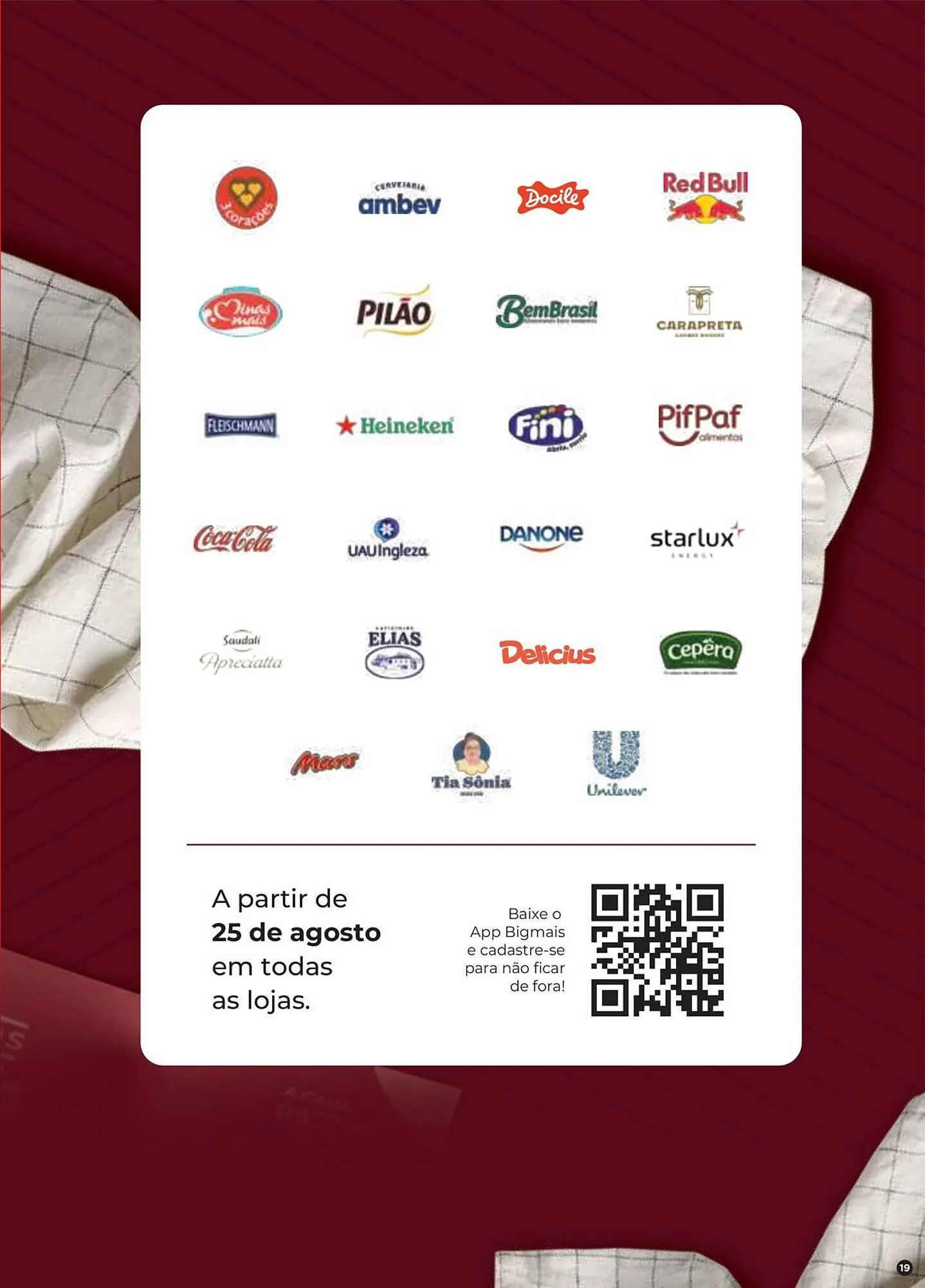 Encarte de Catálogo Big Mais Supermercados 13 de agosto até 27 de agosto 2025 - Pagina 19