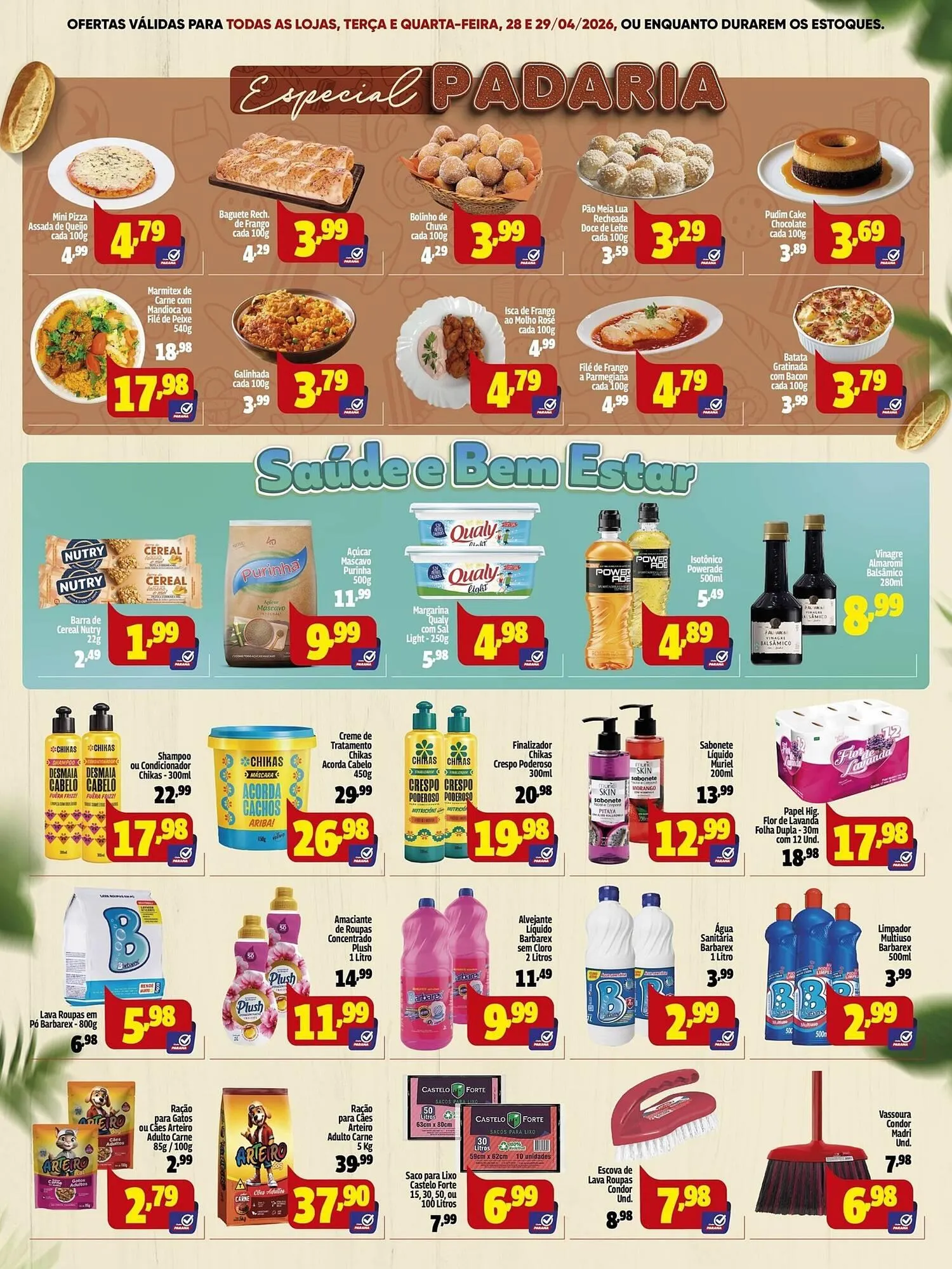 Encarte de Folheto Supermercado Paraná 27 de abril até 29 de abril 2026 - Pagina 3