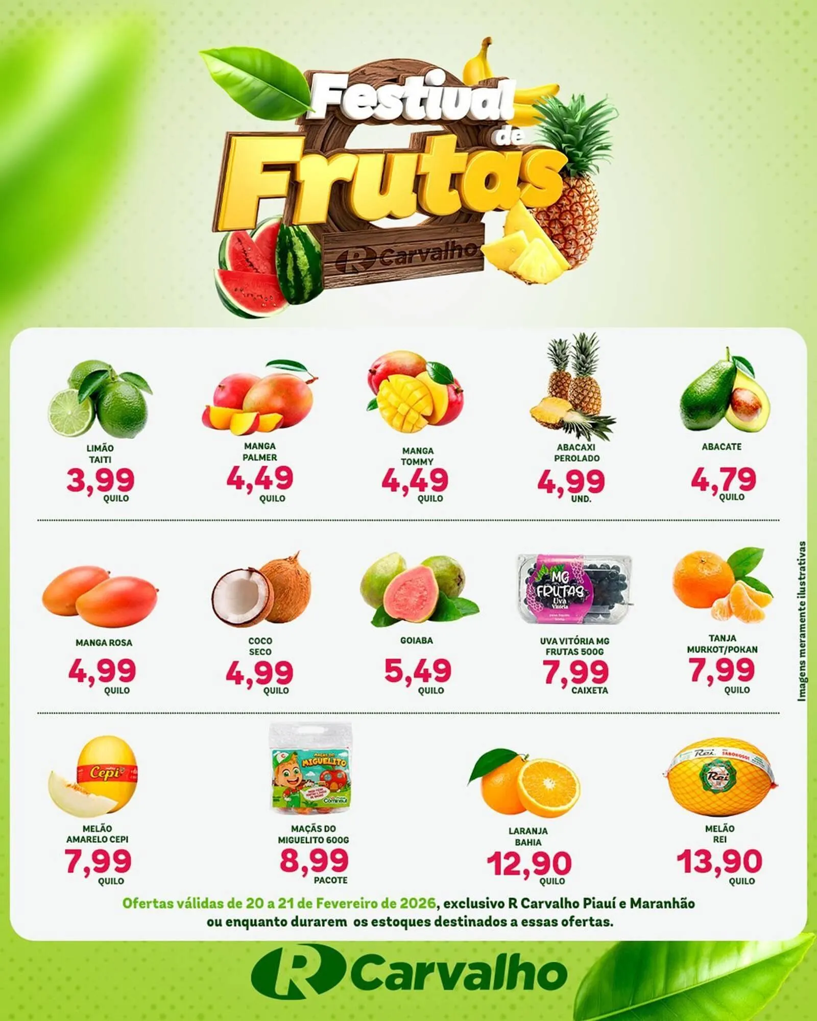 Encarte de Catálogo Carvalho Supermercado 20 de fevereiro até 21 de fevereiro 2026 - Pagina 1