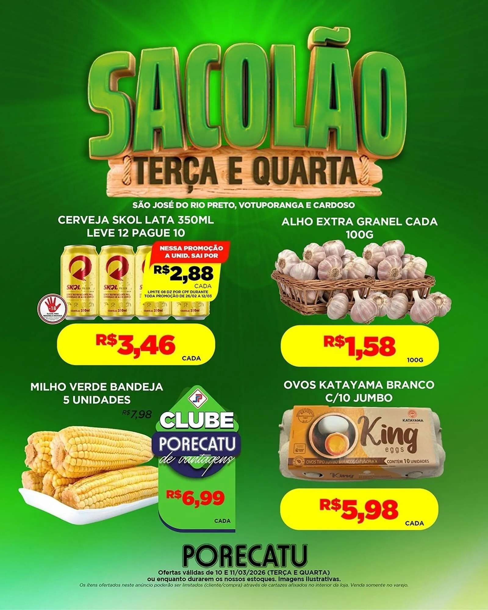 Encarte de Catálogo Supermercado Porecatu 10 de março até 11 de março 2026 - Pagina 3