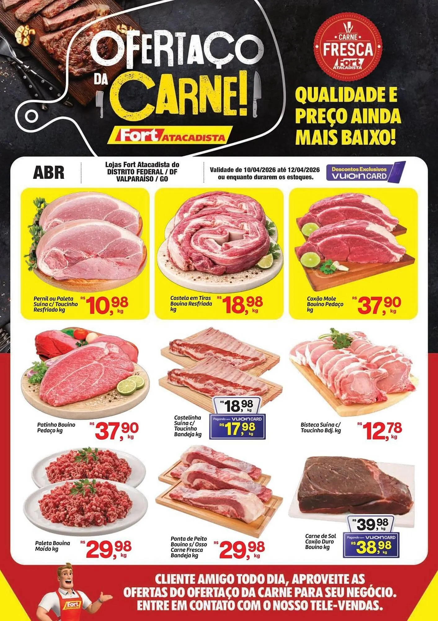 Encarte de Tabloide Fort Atacadista 10 de abril até 12 de abril 2026 - Pagina 1