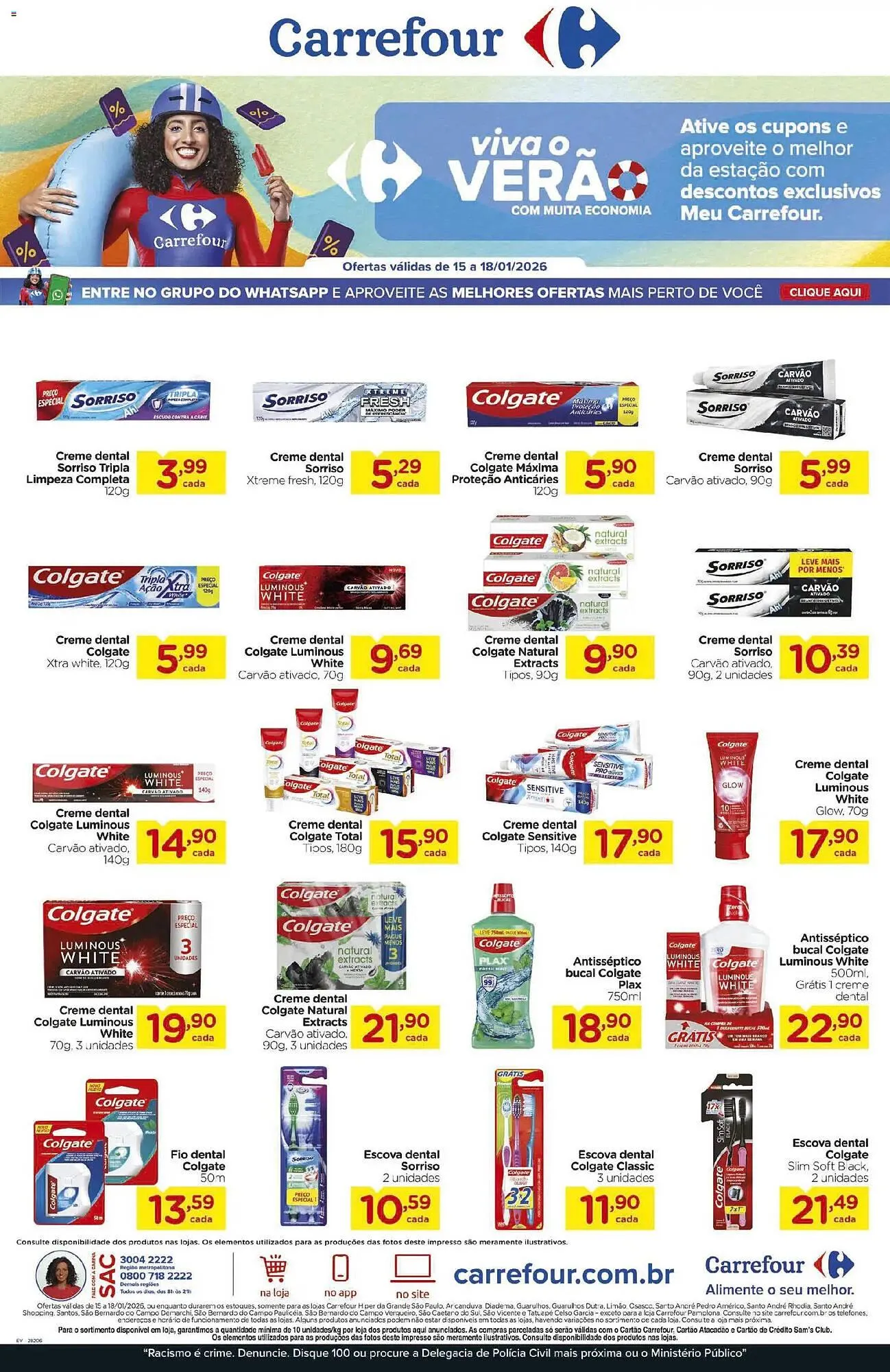 Encarte de Folheto Carrefour 15 de janeiro até 19 de janeiro 2026 - Pagina 1