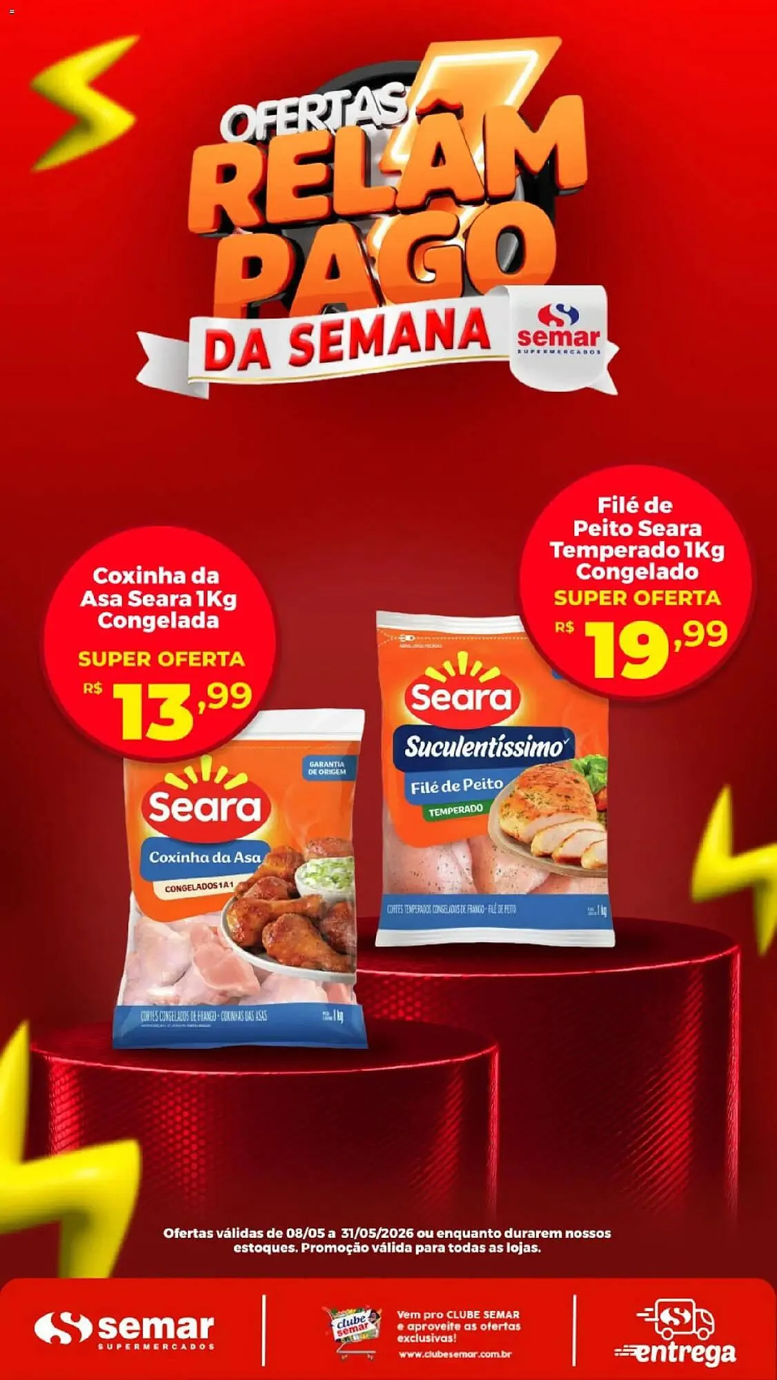 Encarte de Folheto Semar Supermercado 8 de maio até 31 de maio 2026 - Pagina 1