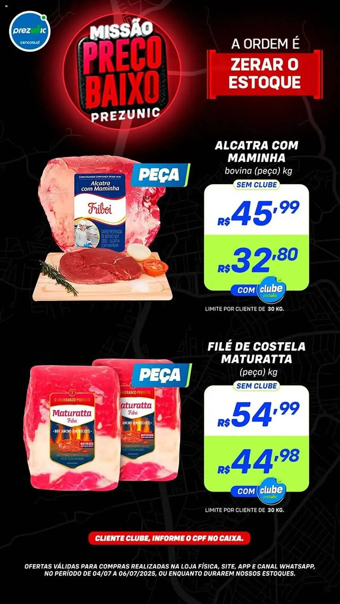 Encarte de Catálogo Prezunic 4 de julho até 6 de julho 2025 - Pagina 1