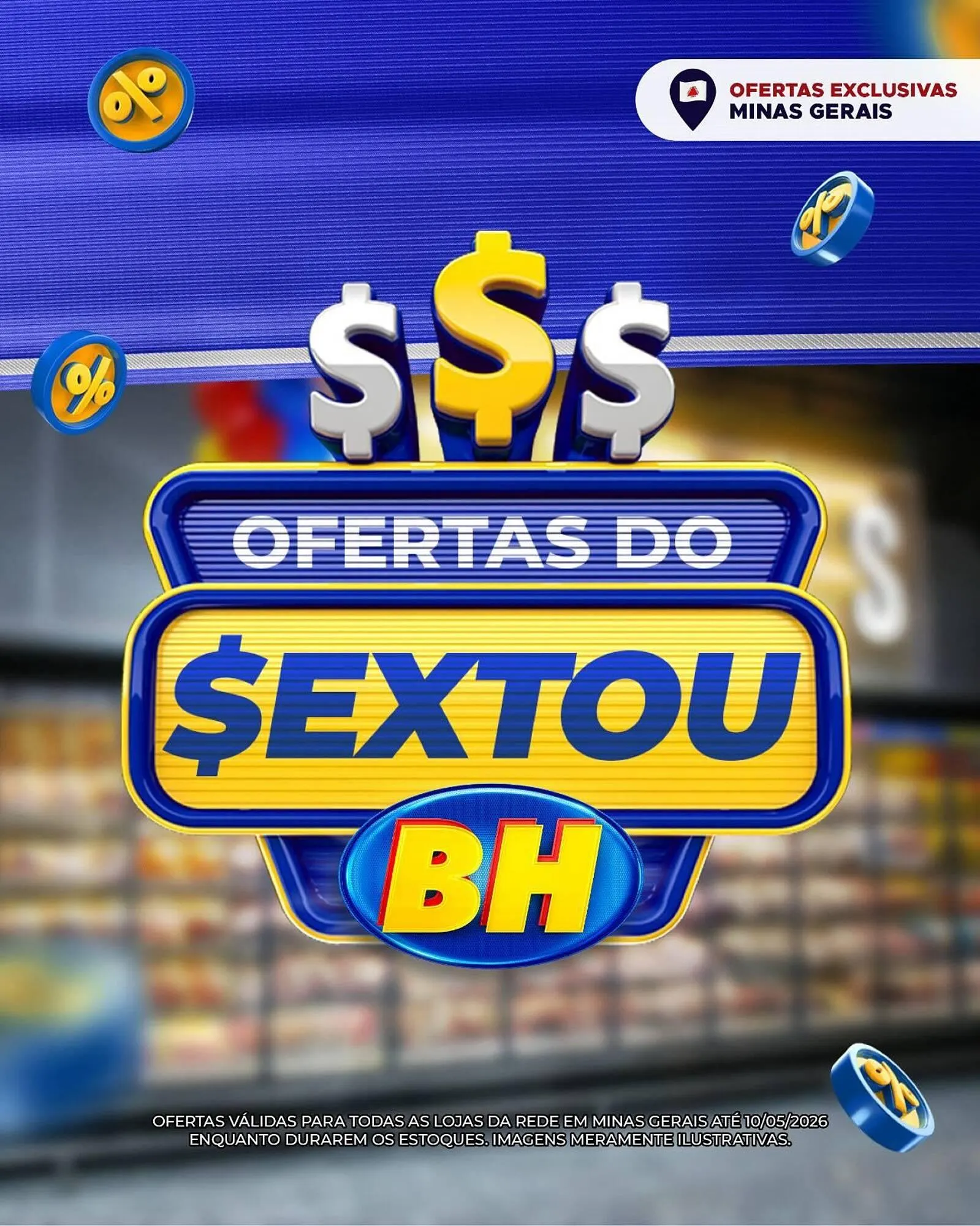 Encarte de Folheto Supermercados BH 8 de maio até 10 de maio 2026 - Pagina 1