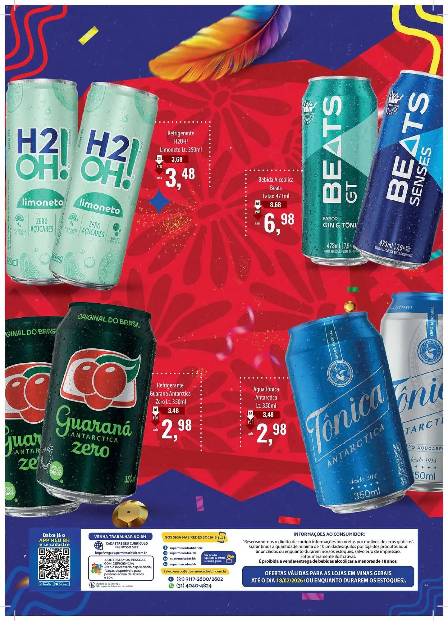 Encarte de Folheto Supermercados BH 2 de fevereiro até 19 de fevereiro 2026 - Pagina 2