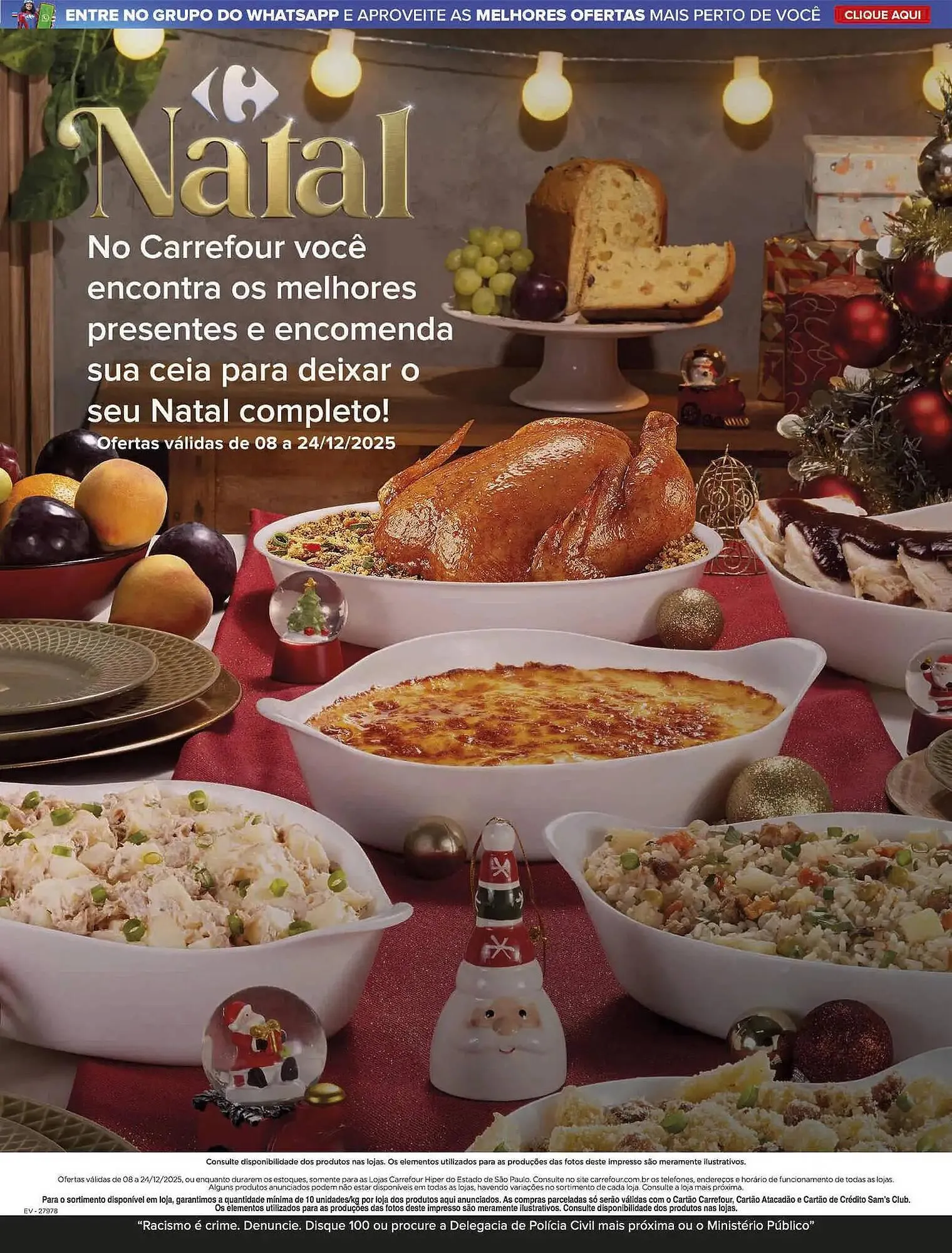 Encarte de Folheto Carrefour 8 de dezembro até 24 de dezembro 2025 - Pagina 1