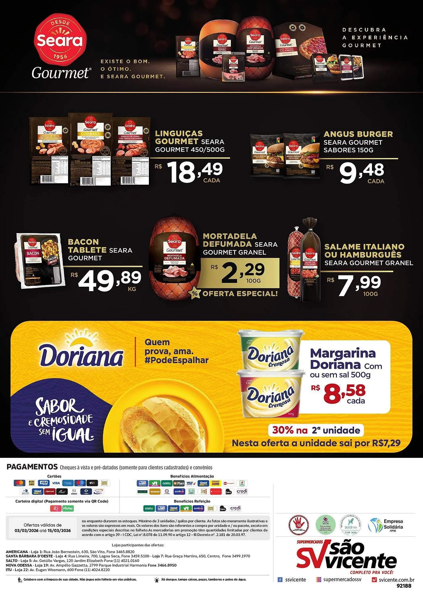 Encarte de Catálogo Supermercados São Vicente 6 de março até 15 de março 2026 - Pagina 2
