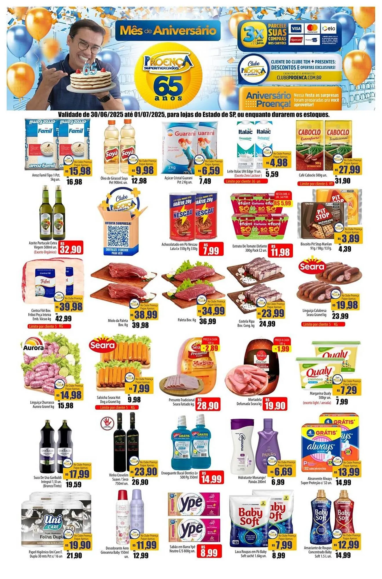Encarte de Catálogo Proença Supermercados 30 de junho até 1 de julho 2025 - Pagina 1