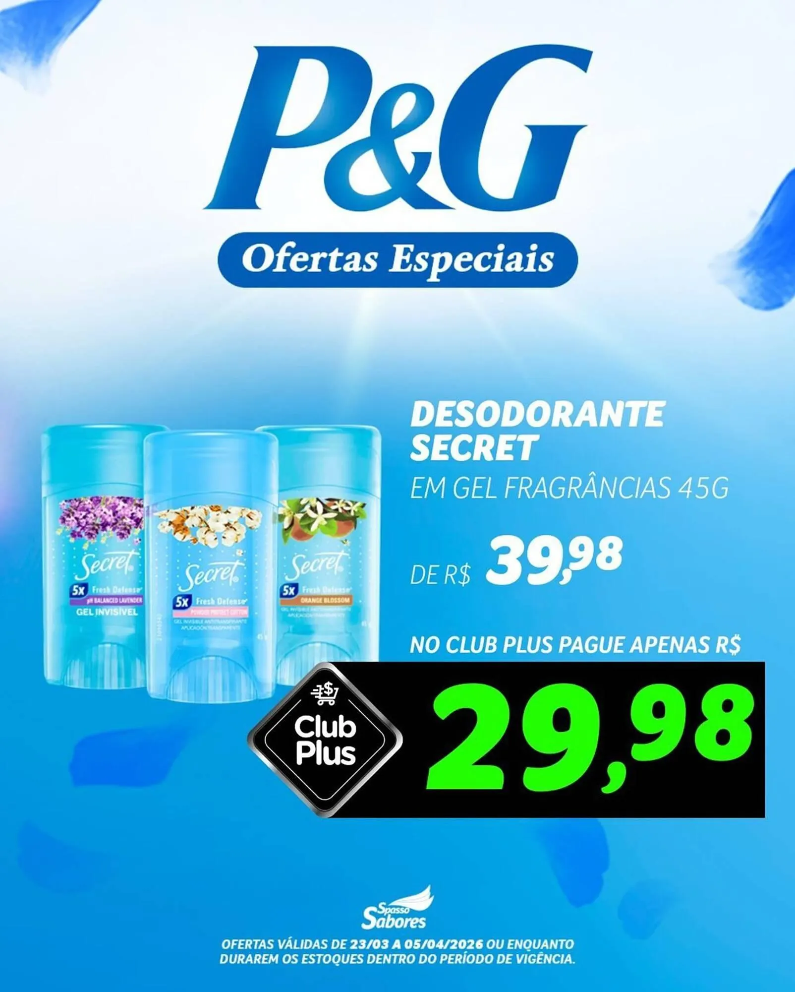 Encarte de Folheto Spasso Sabores 23 de março até 5 de abril 2026 - Pagina 1