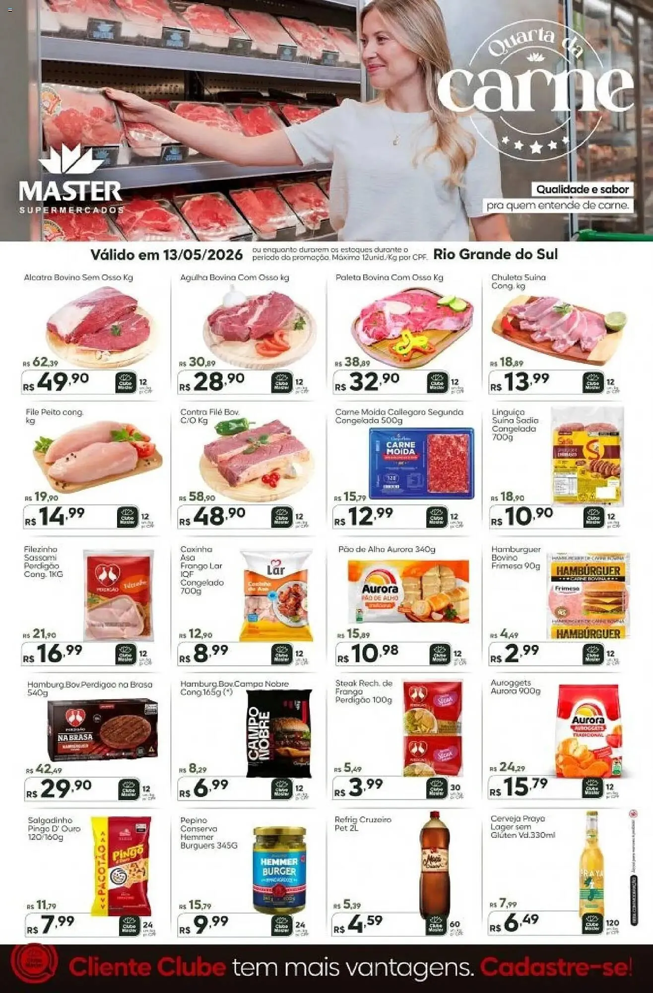 Encarte de Folheto Master Supermercados 13 de maio até 13 de maio 2026 - Pagina 1
