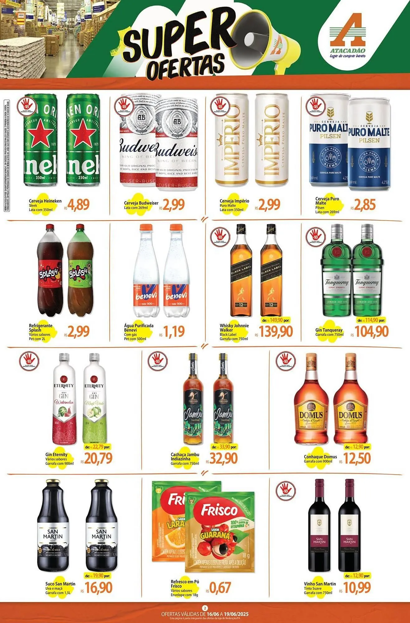 Encarte de Catálogo Atacadão 16 de junho até 19 de junho 2025 - Pagina 2