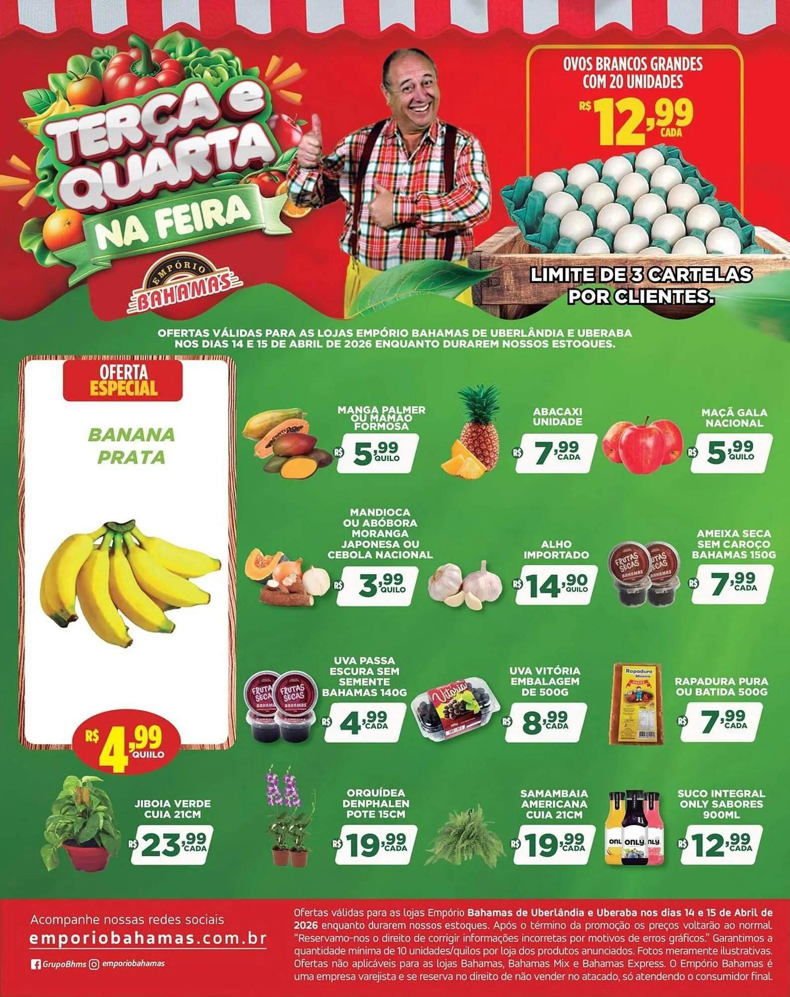 Encarte de Catálogo Empório Bahamas 14 de abril até 15 de abril 2026 - Pagina 1