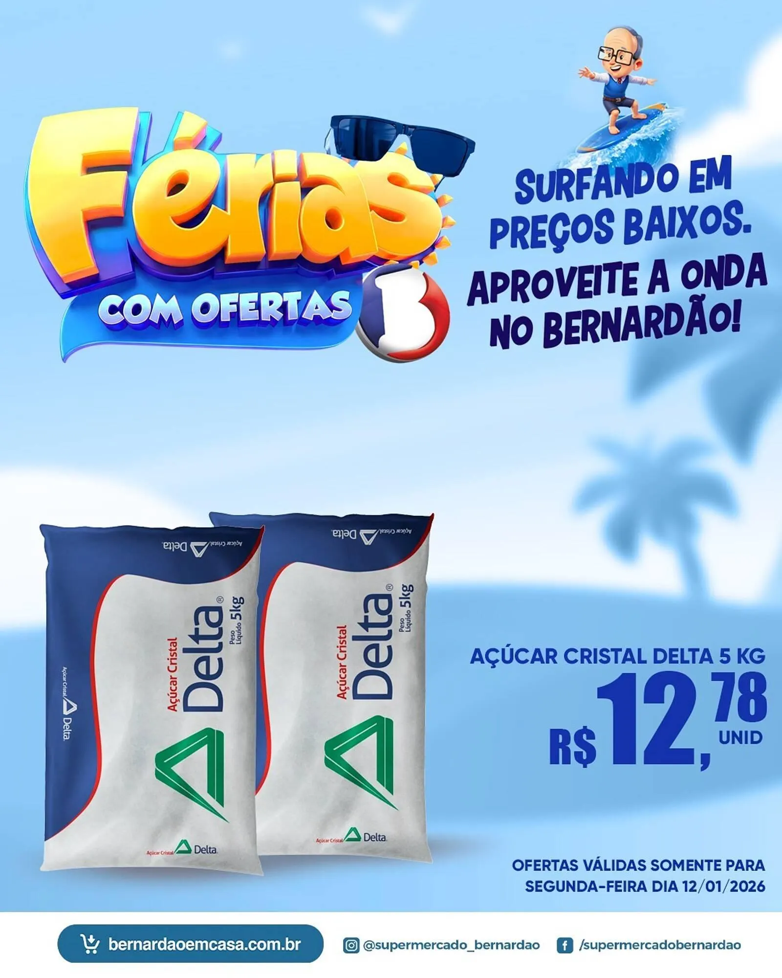 Encarte de Catálogo Supermercado Bernardão 12 de janeiro até 12 de janeiro 2026 - Pagina 1