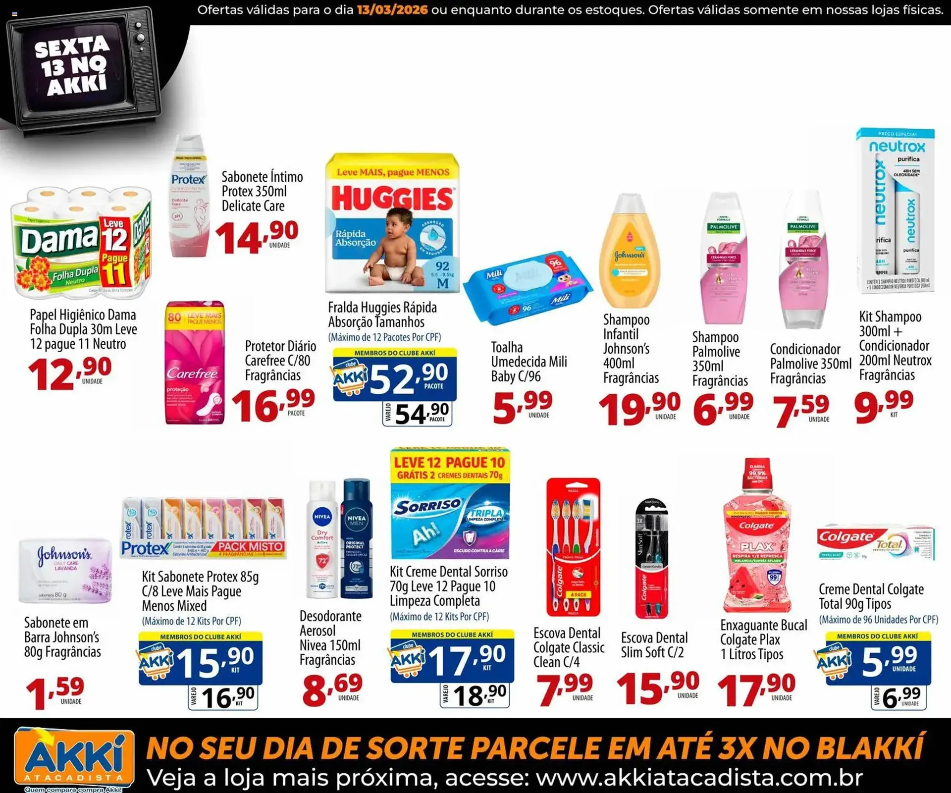 Encarte de Folheto Akki Atacadista 13 de março até 13 de março 2026 - Pagina 14