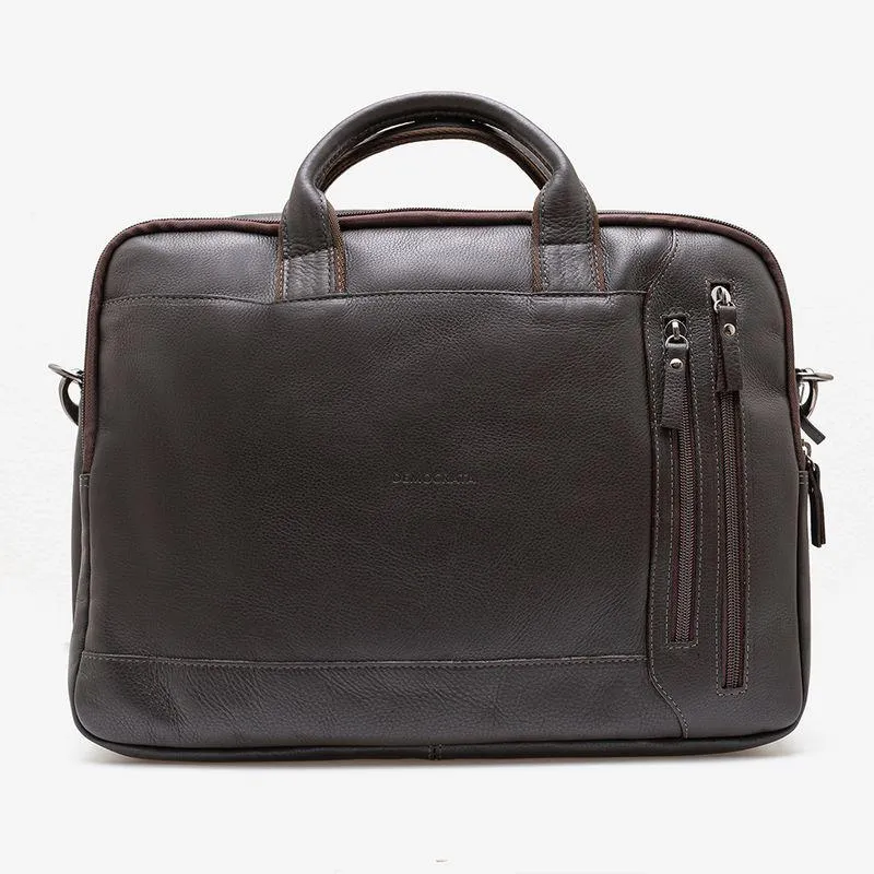 Pasta Em Couro Café