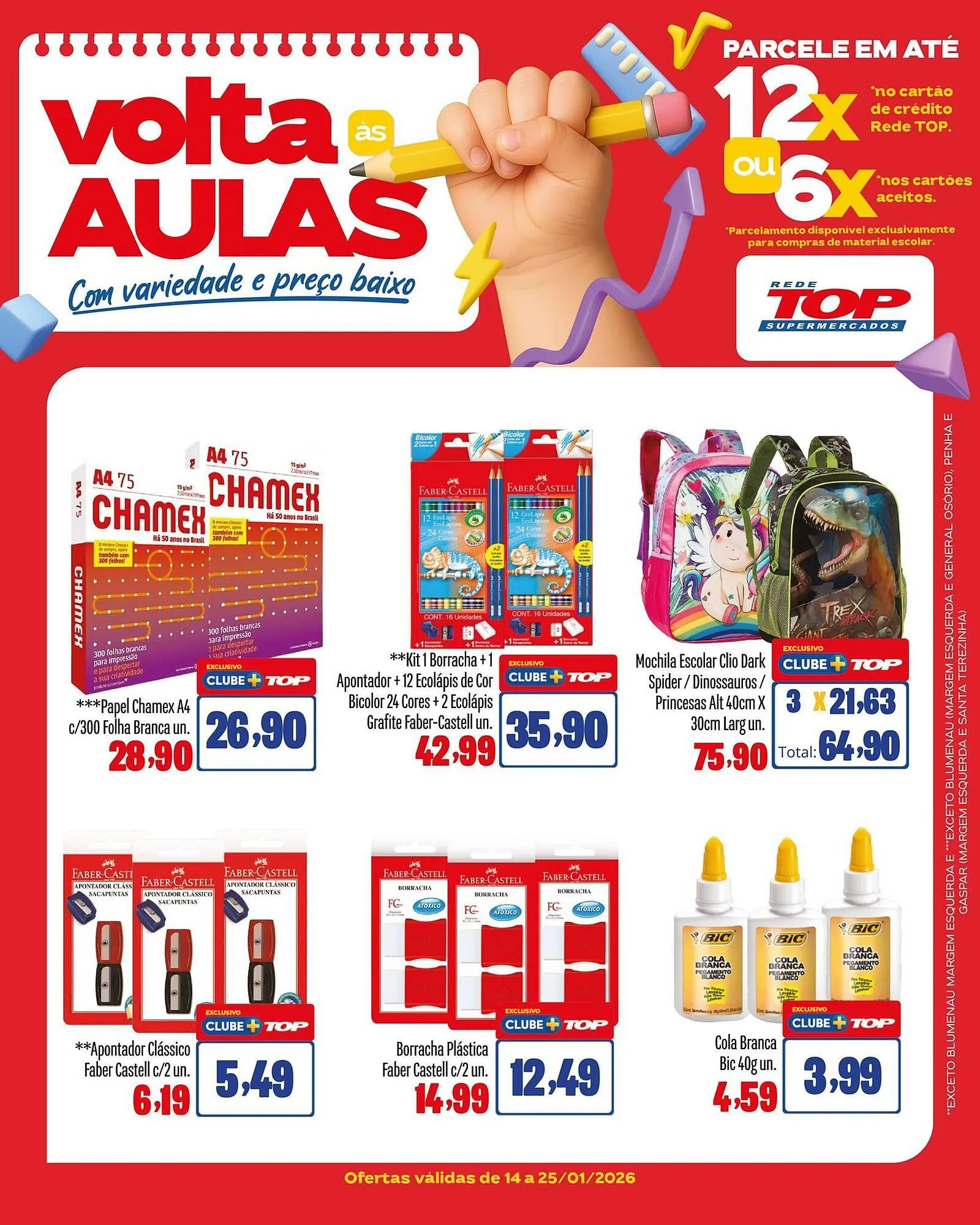 Encarte de Encarte Rede Top 14 de janeiro até 25 de janeiro 2026 - Pagina 1