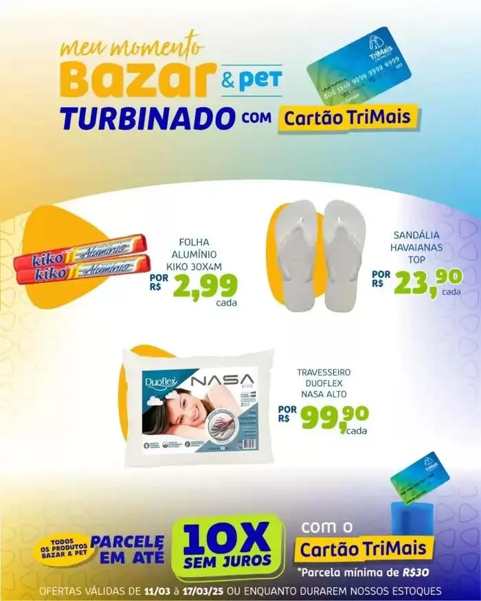 Encarte de Encarte Trimais Supermercado 11 de março até 17 de março 2025 - Pagina 1