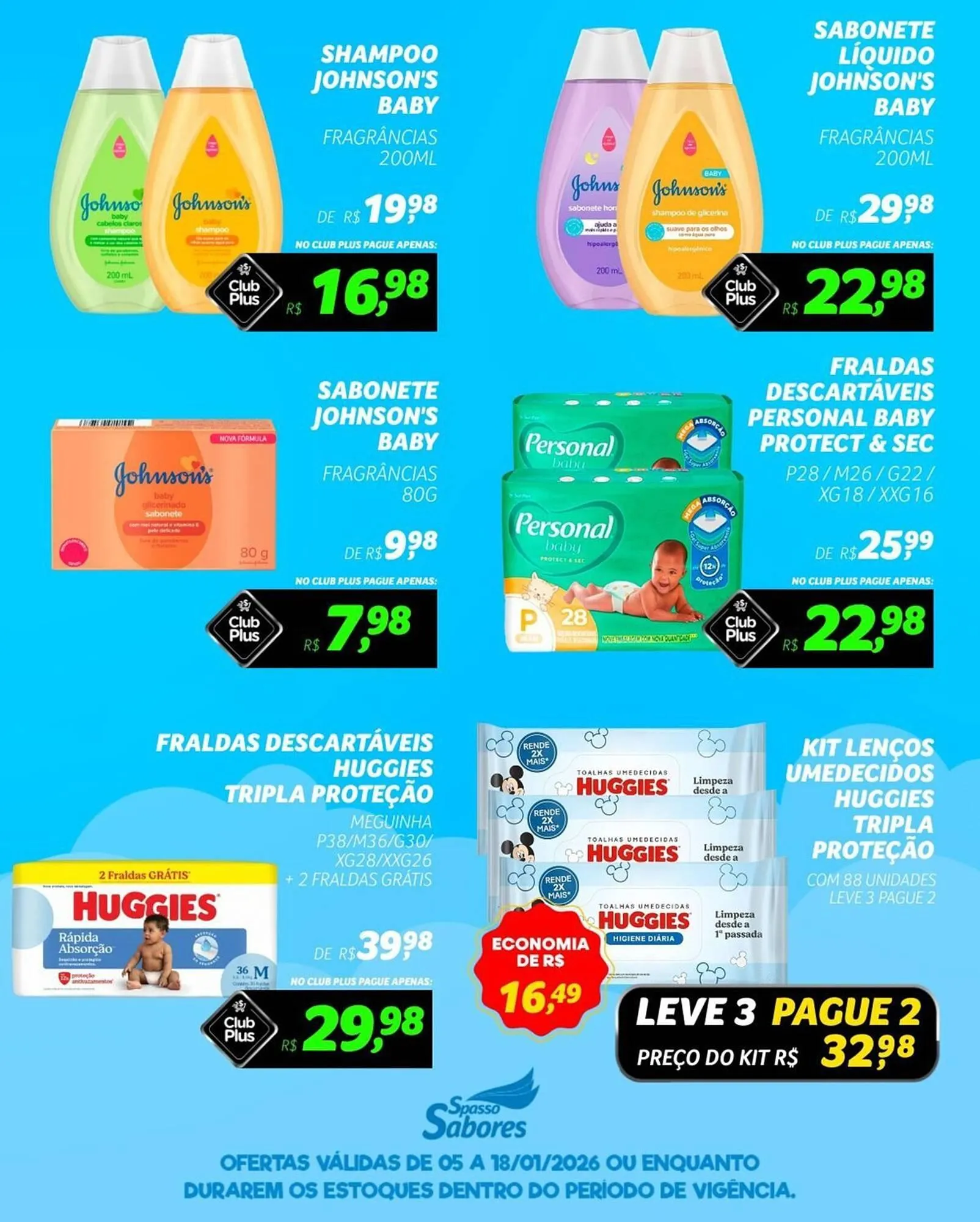 Encarte de Folheto Spasso Sabores 5 de janeiro até 18 de janeiro 2026 - Pagina 1